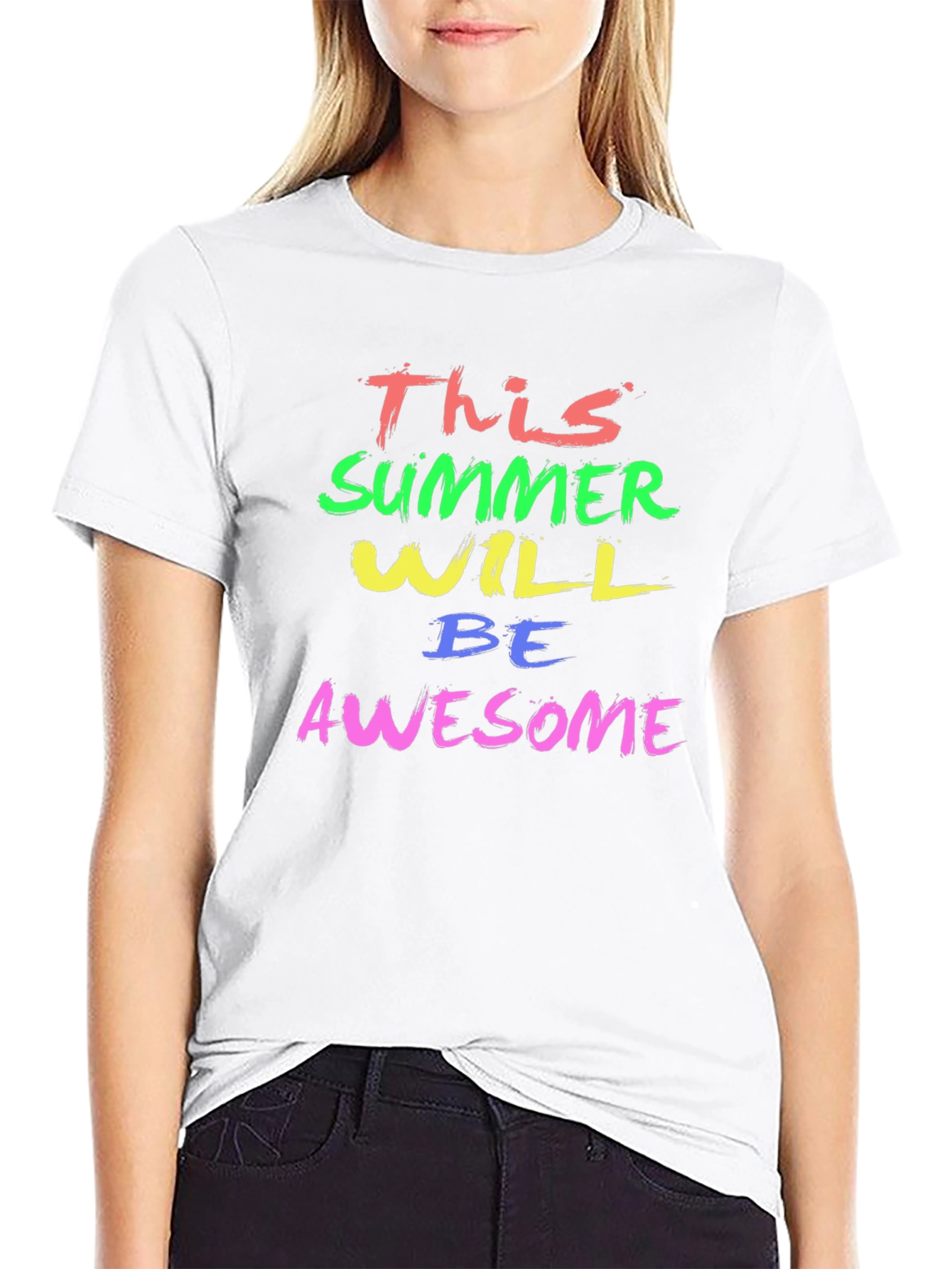 Awesome Summer Graphic Tee - Trendy Mens T-Shirt