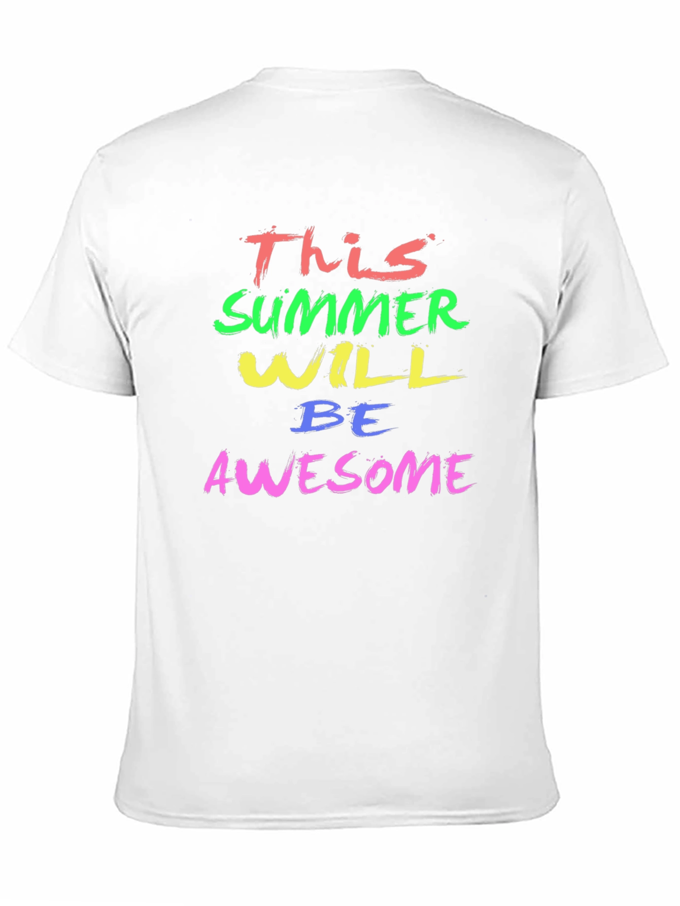 Awesome Summer Graphic Tee - Trendy Mens T-Shirt