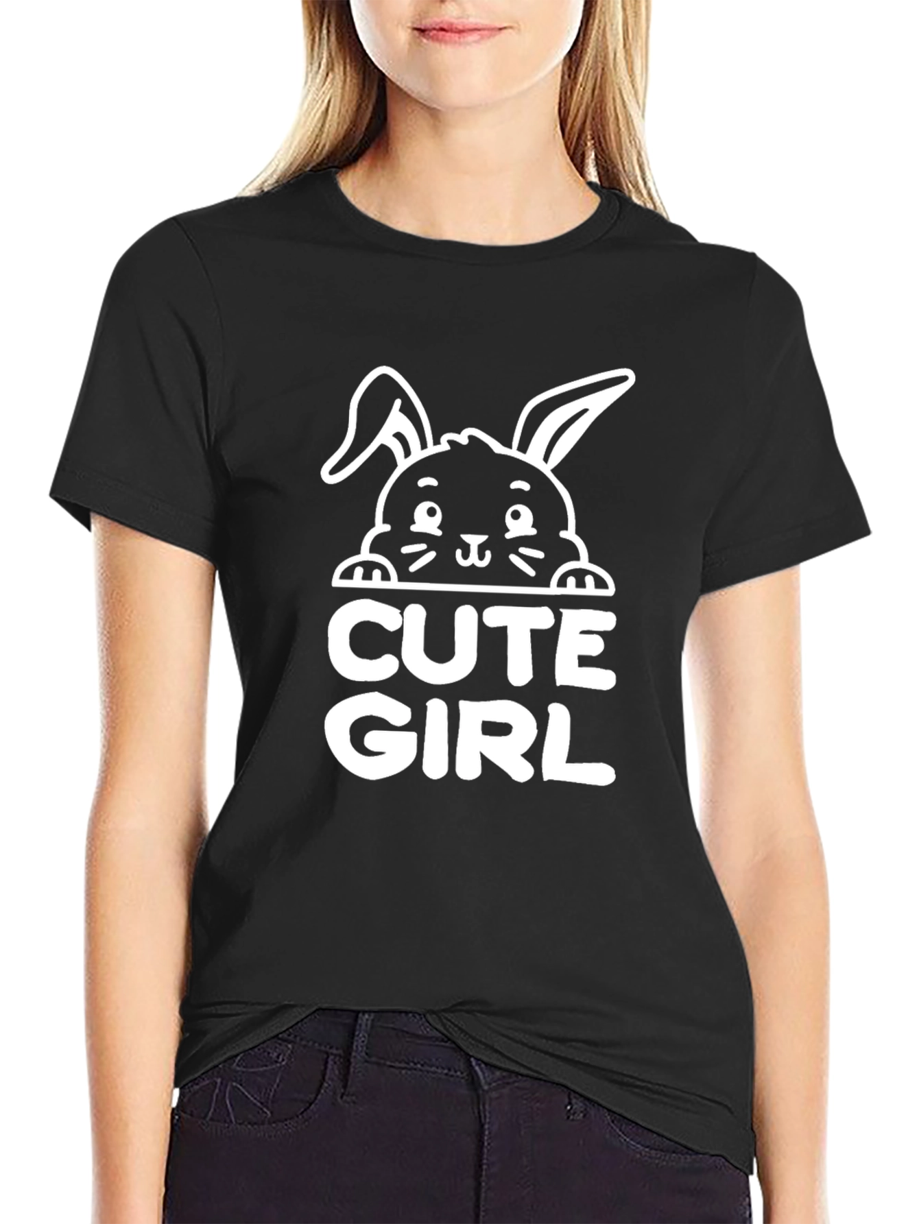 Cute Girl Easter Bunny T-Shirt