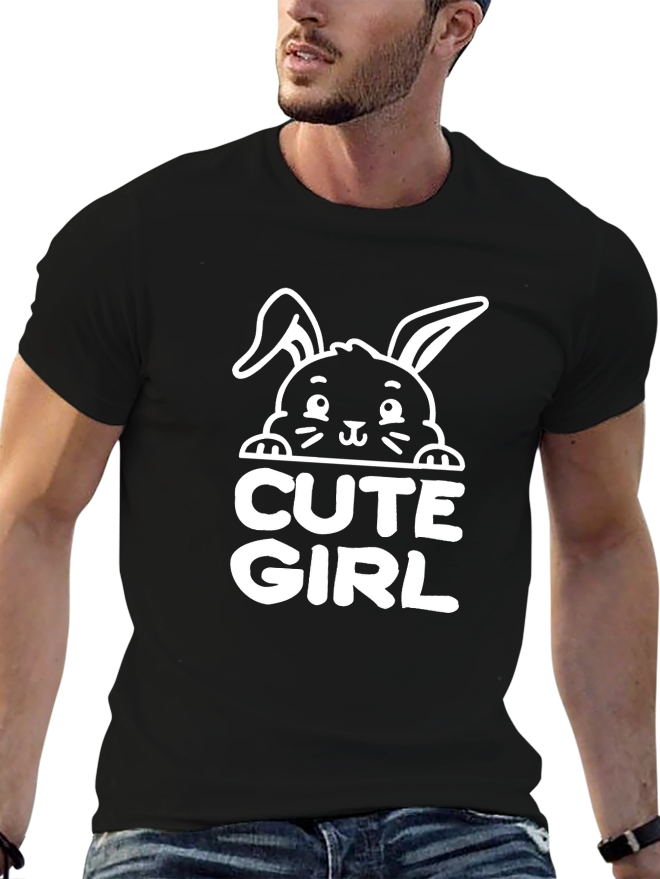Cute Girl Easter Bunny T-Shirt