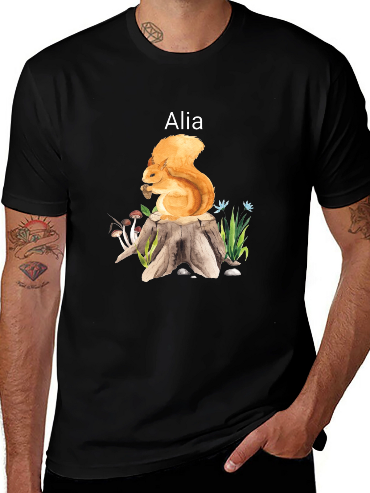 Squirrel Alia T-Shirt Nature Lover Tee
