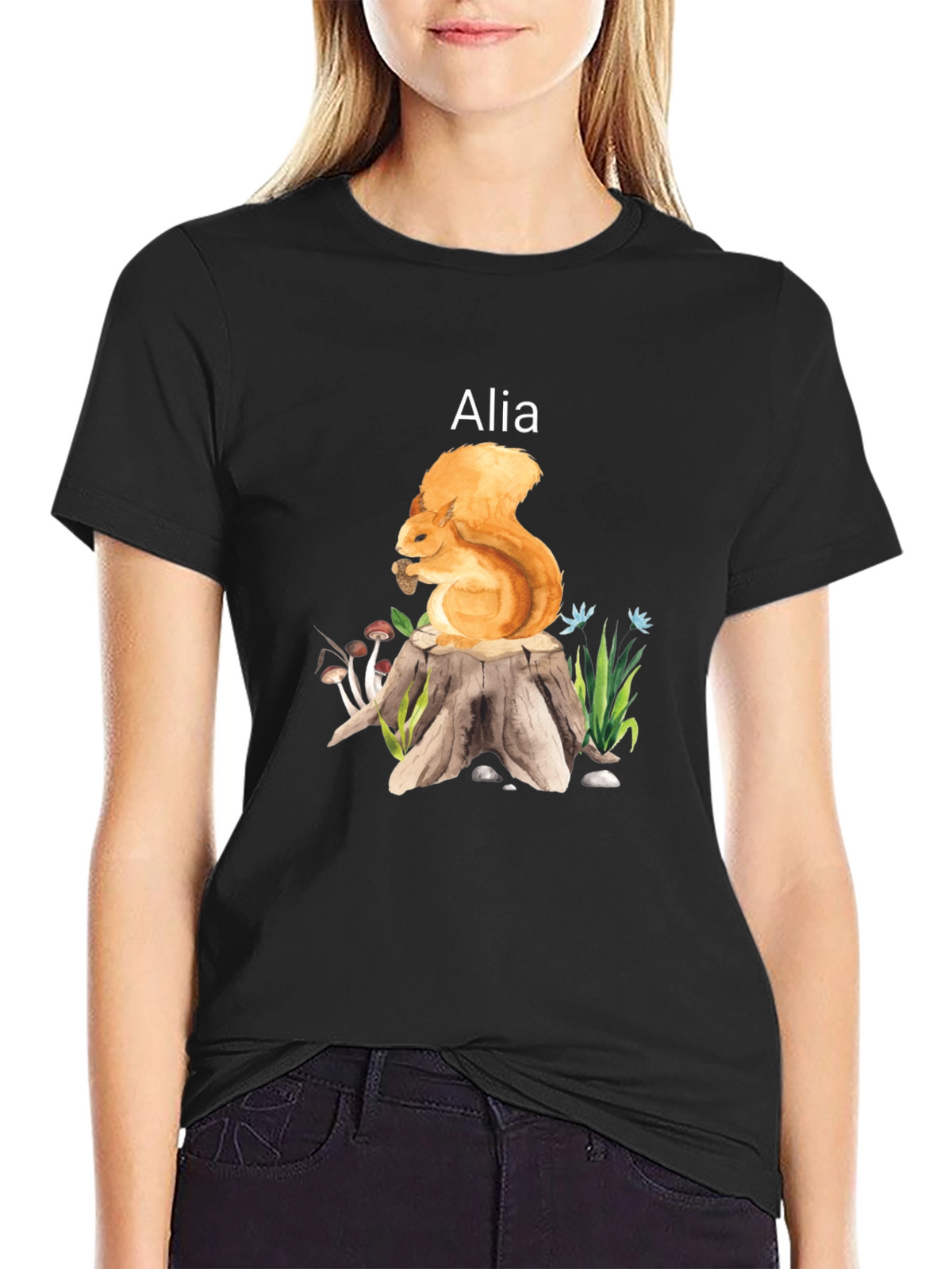 Squirrel Alia T-Shirt Nature Lover Tee