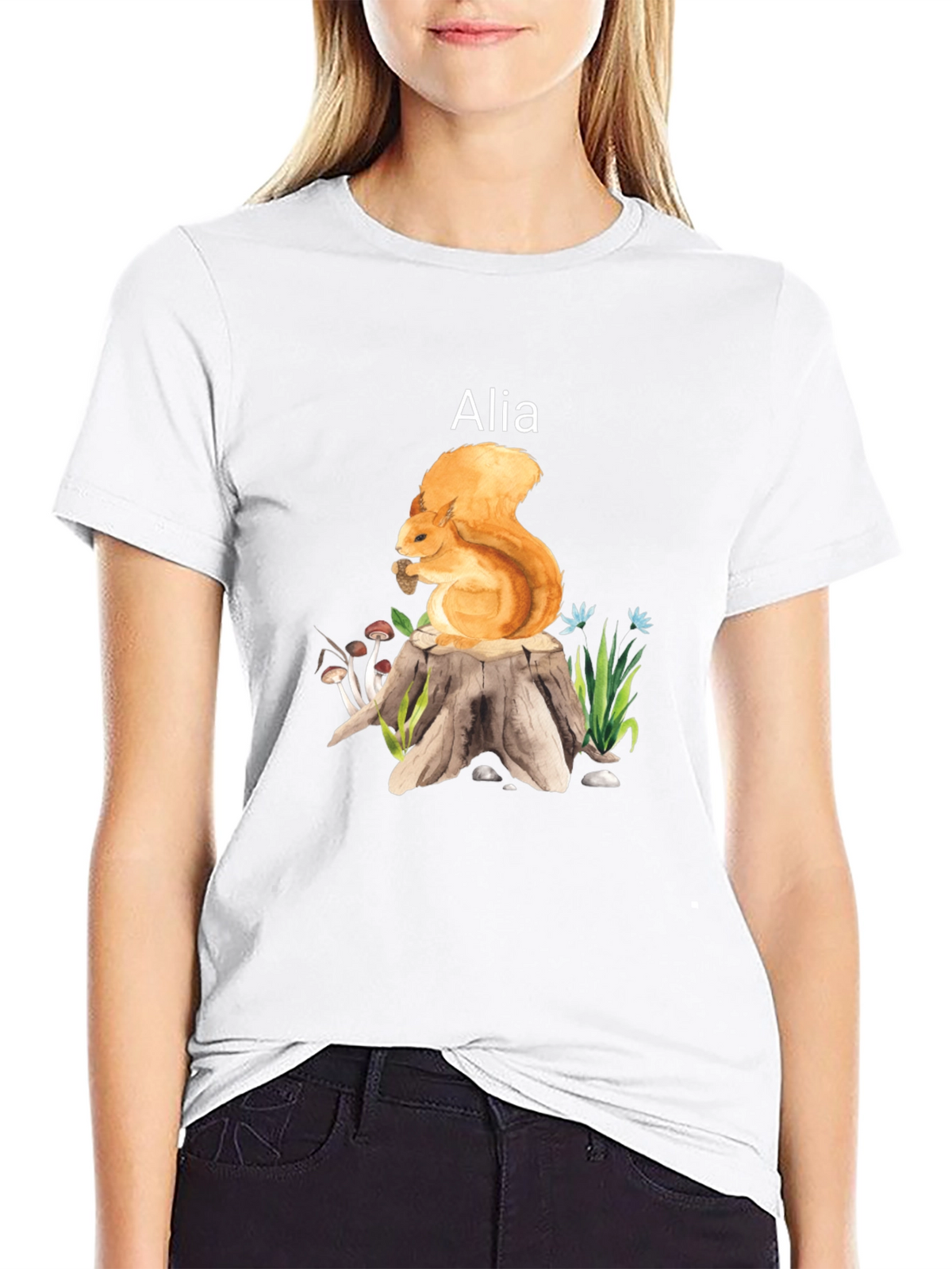 Squirrel Alia T-Shirt Nature Lover Tee