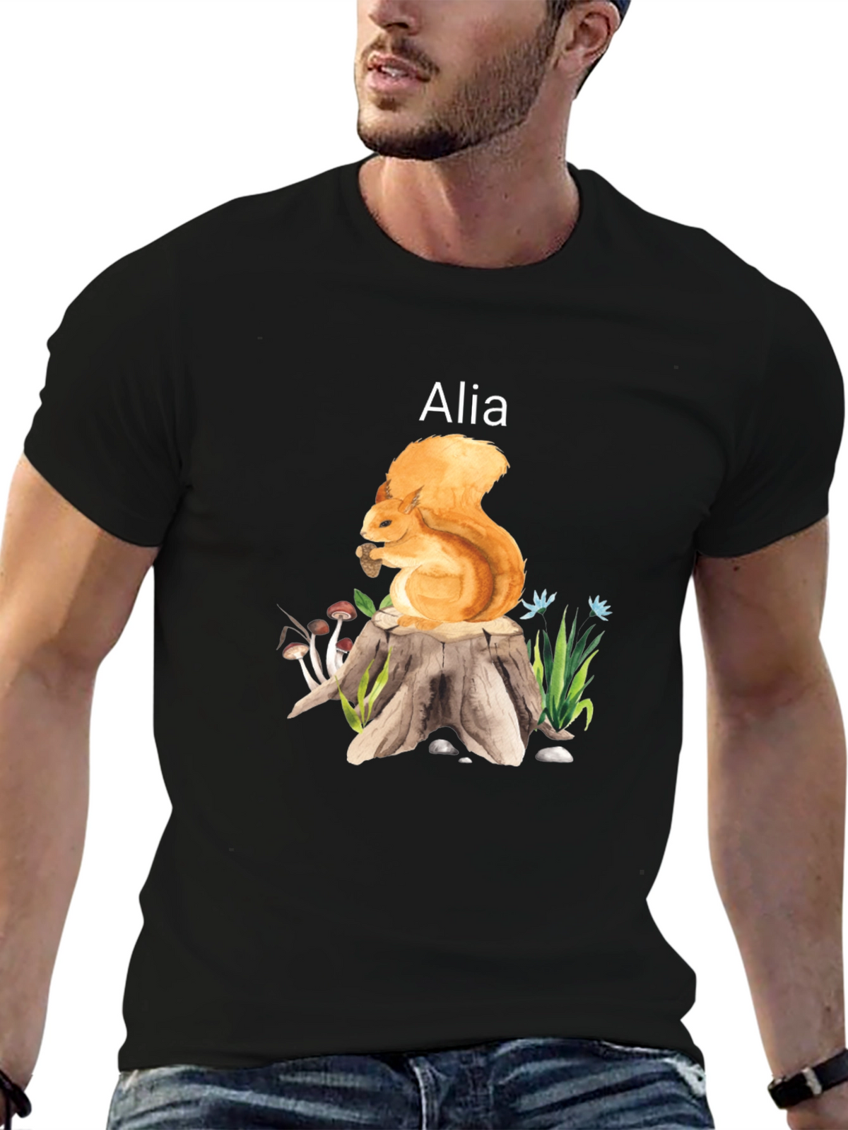 Squirrel Alia T-Shirt Nature Lover Tee