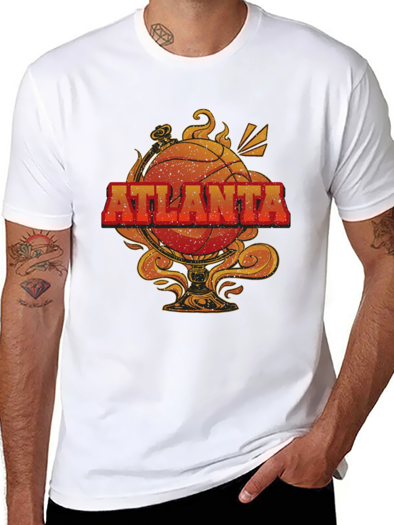 Atlanta Basketball Graphic Tee - Retro Style