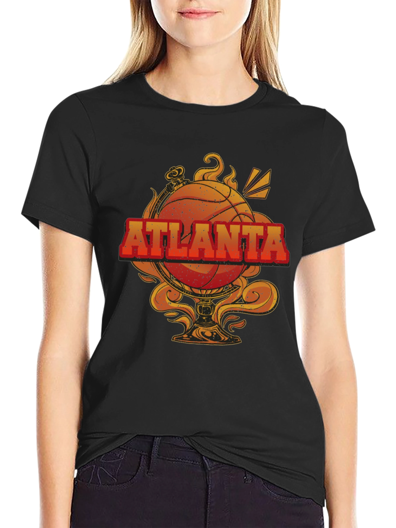 Atlanta Basketball Graphic Tee - Retro Style