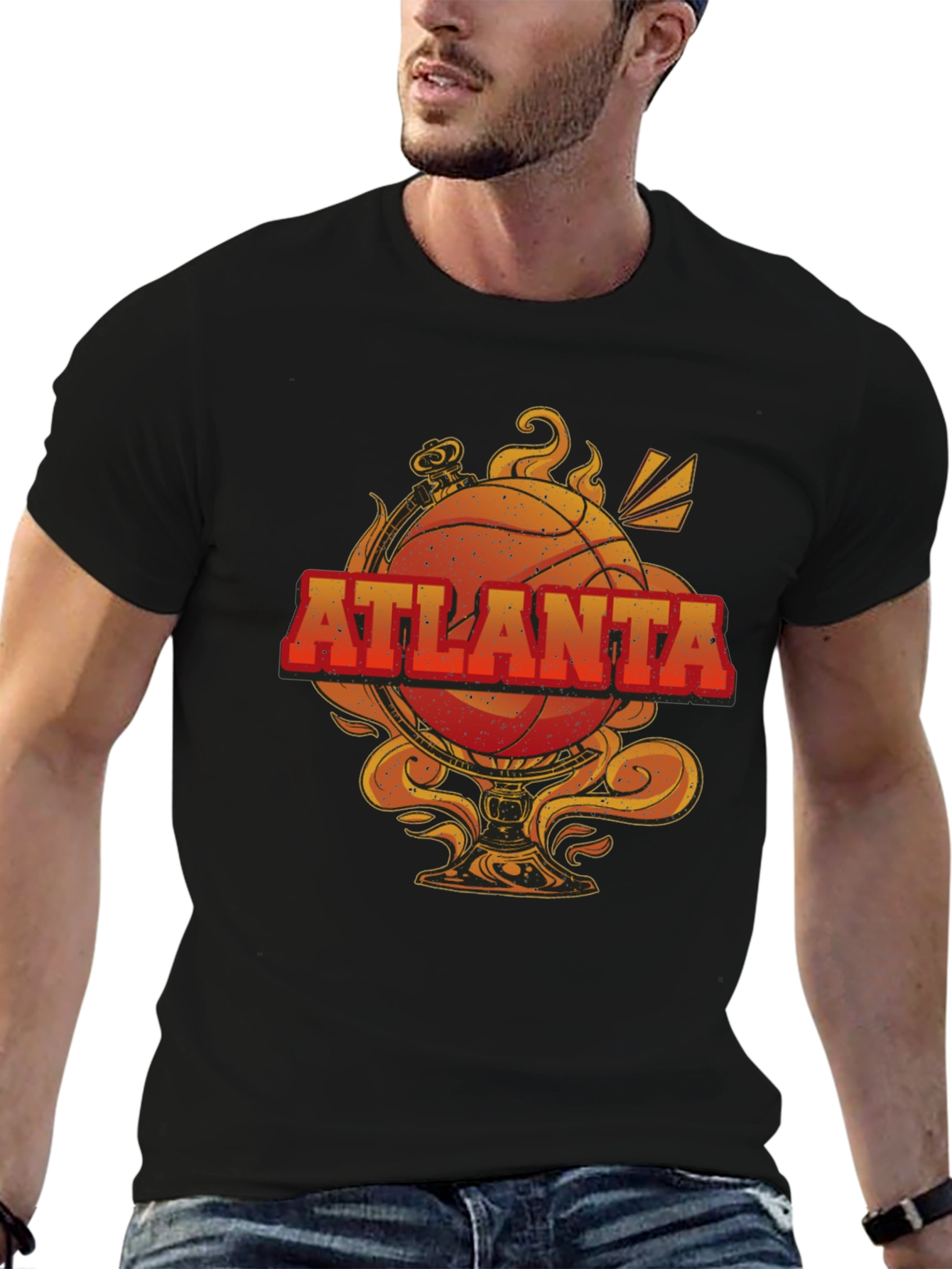 Atlanta Basketball Graphic Tee - Retro Style