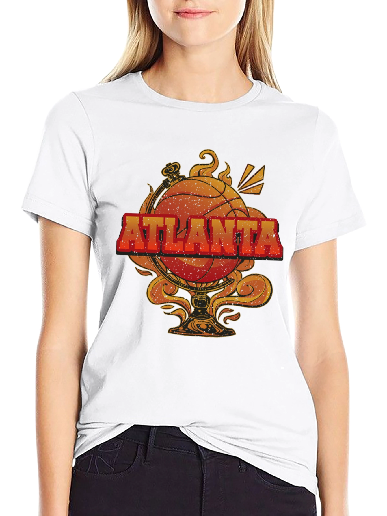Atlanta Basketball Graphic Tee - Retro Style