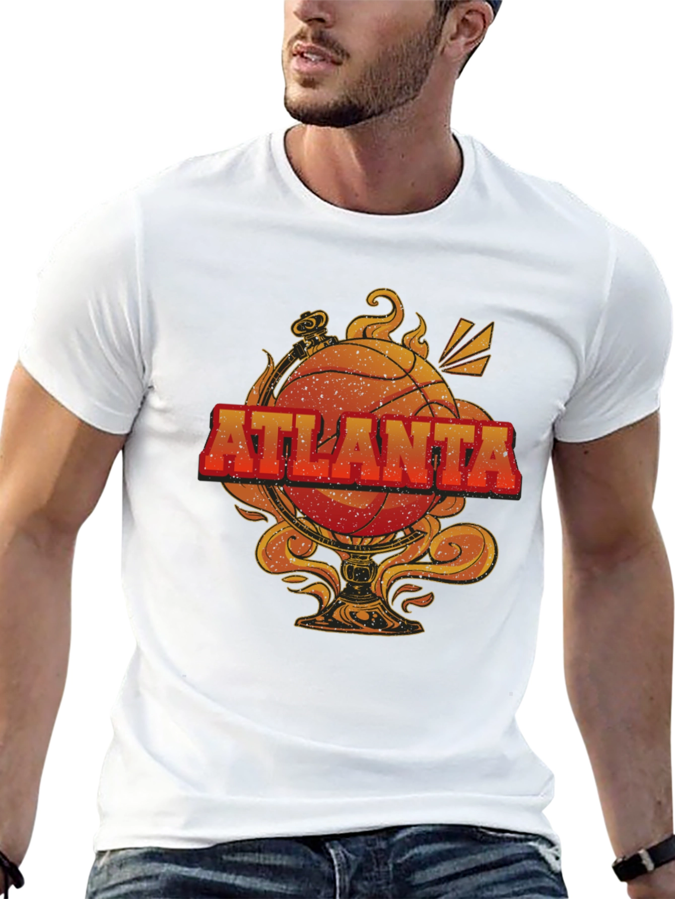 Atlanta Basketball Graphic Tee - Retro Style