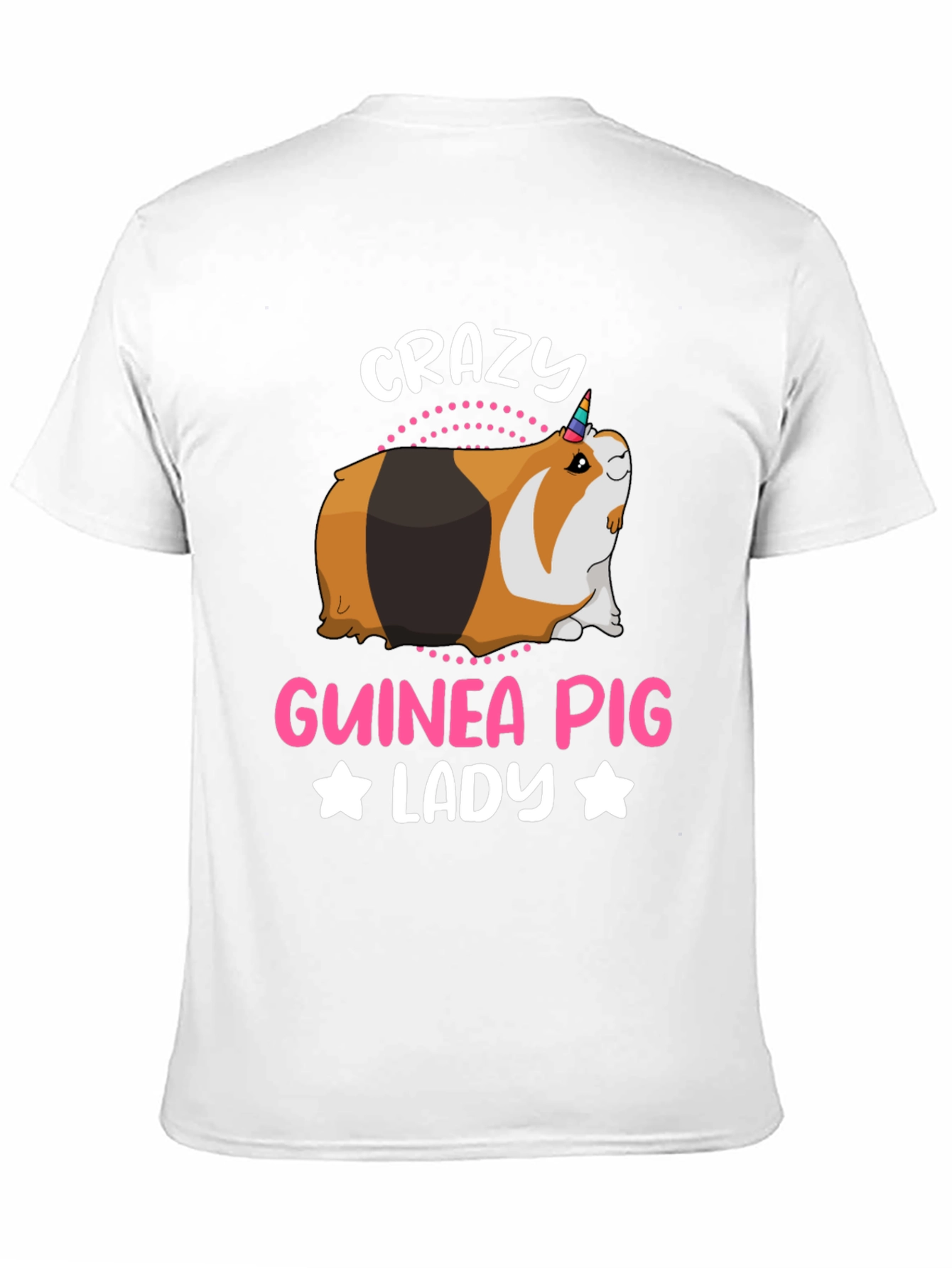 Crazy Guinea Pig Lady T-Shirt - Black