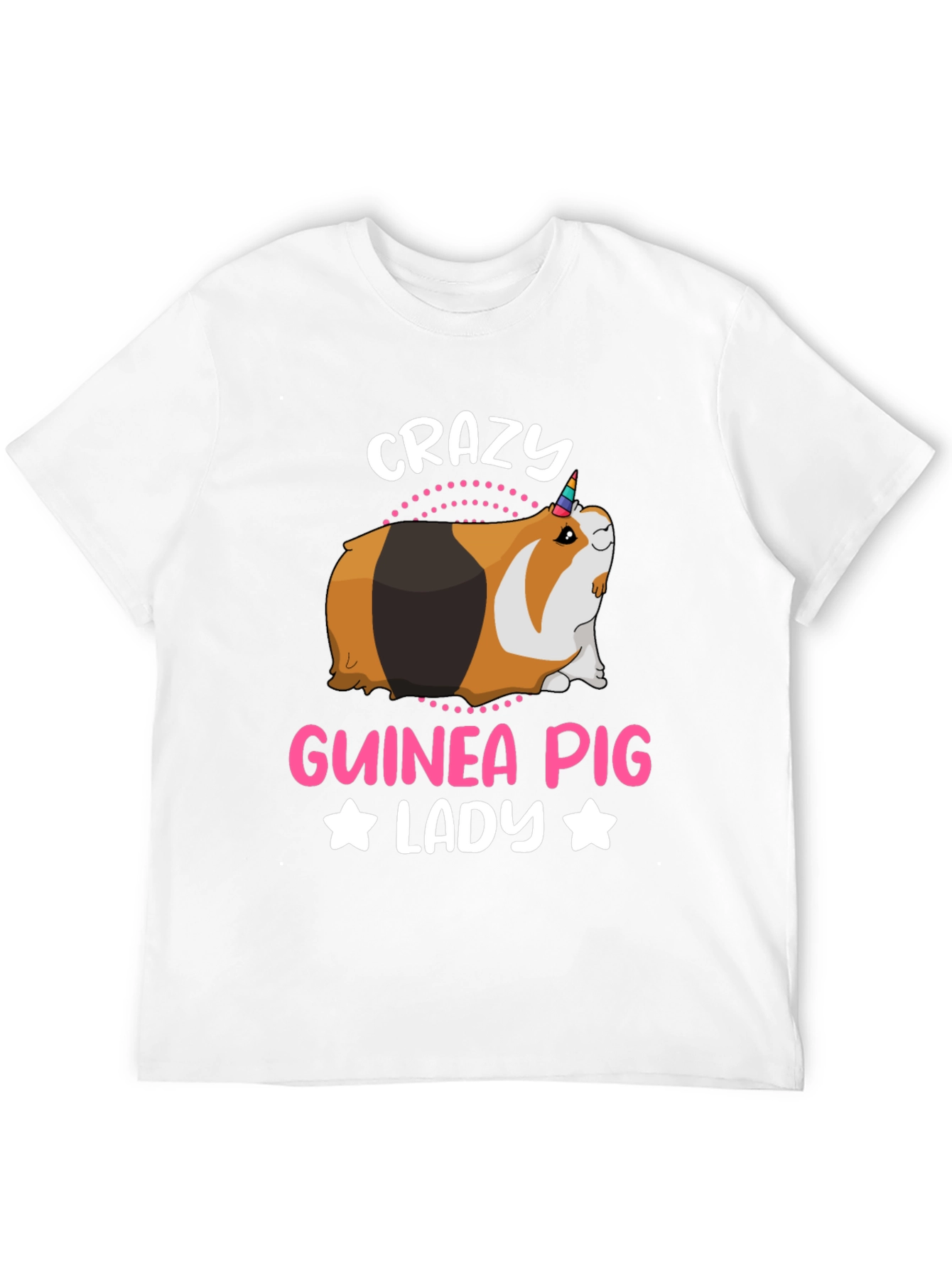 Crazy Guinea Pig Lady T-Shirt - Black