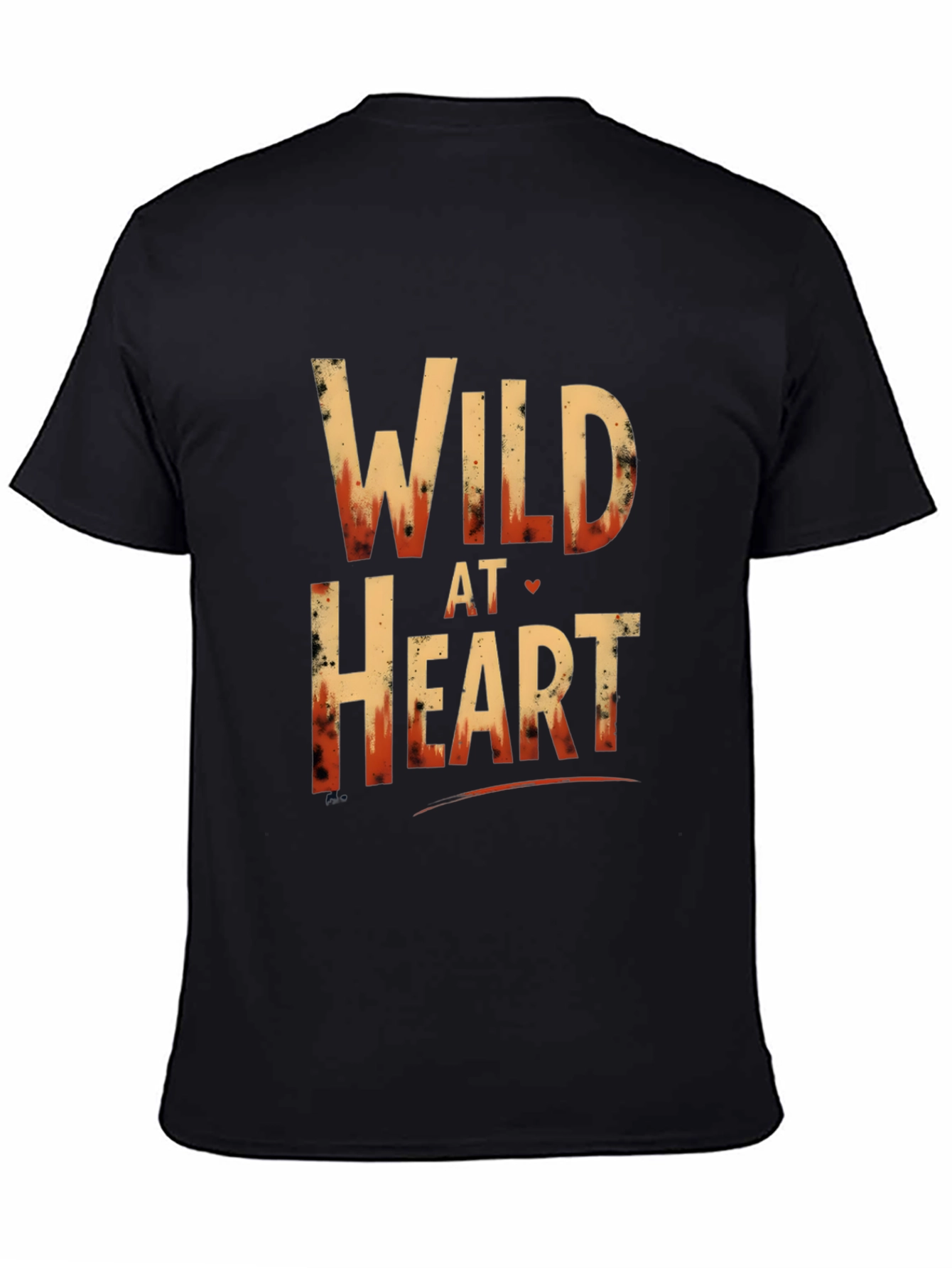 Wild At Heart Graphic Tee - Trendy Black T-Shirt