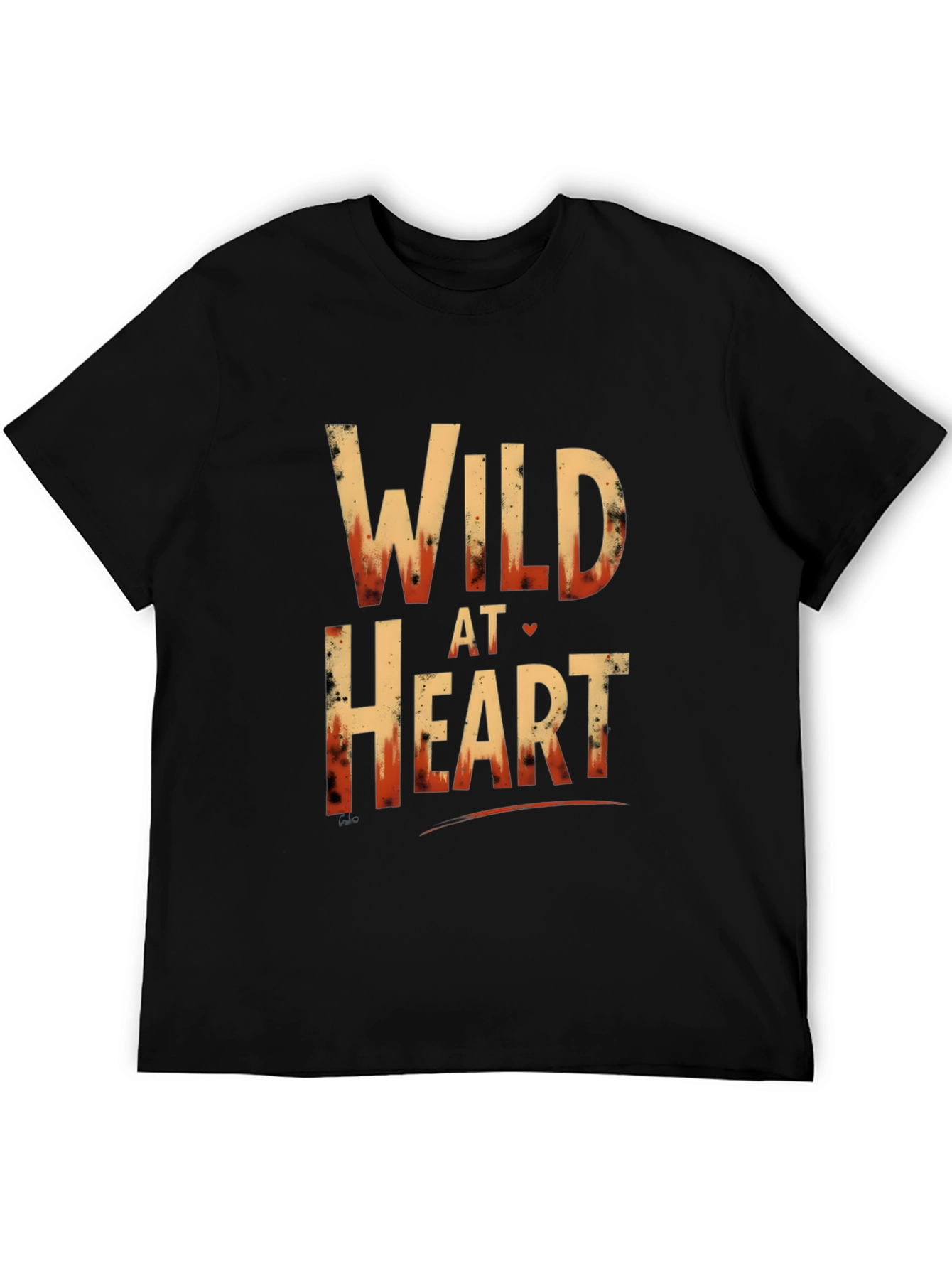 Wild At Heart Graphic Tee - Trendy Black T-Shirt