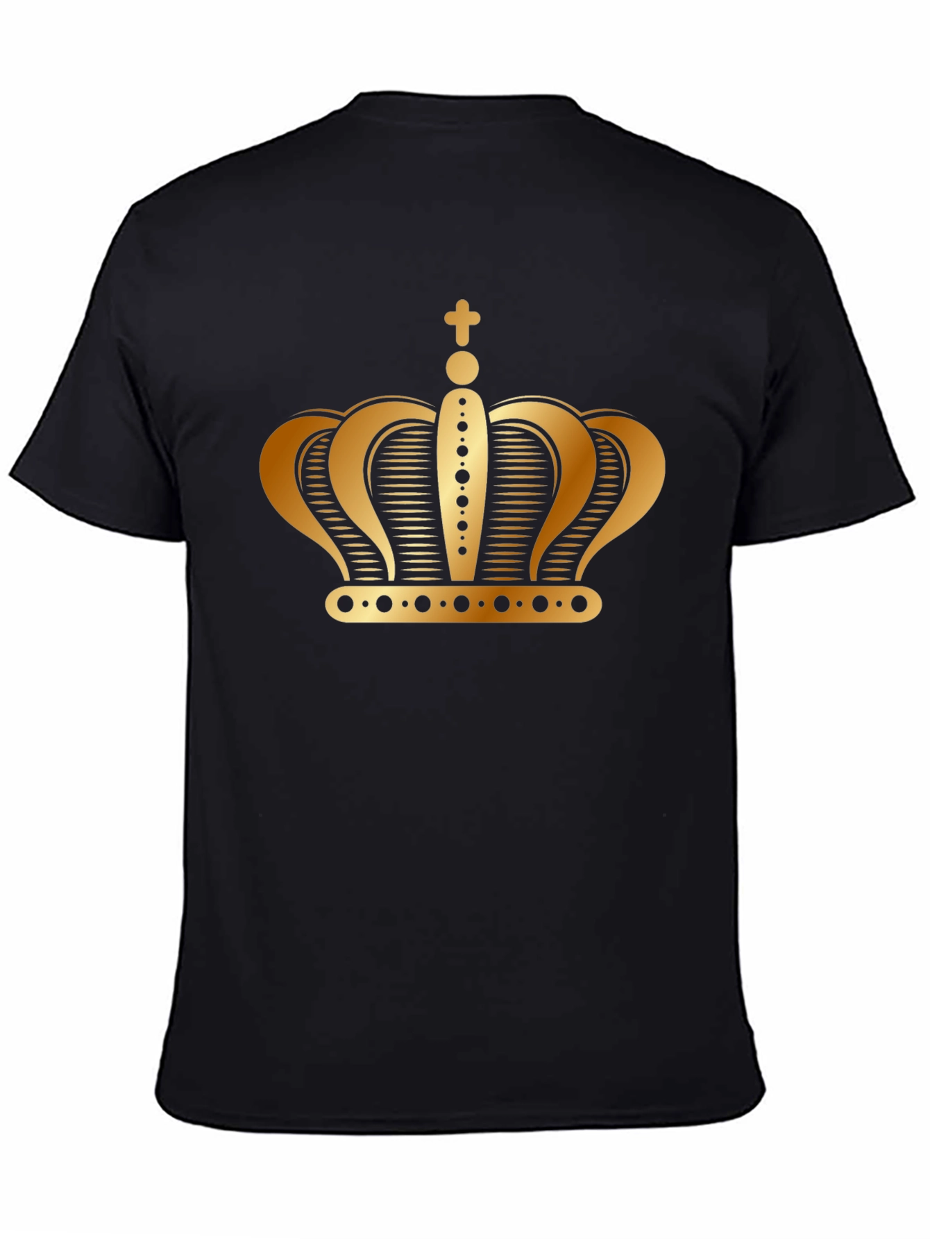 Gold Crown Graphic Black T-Shirt