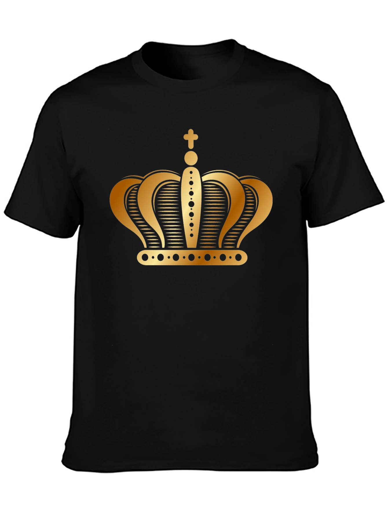 Gold Crown Graphic Black T-Shirt