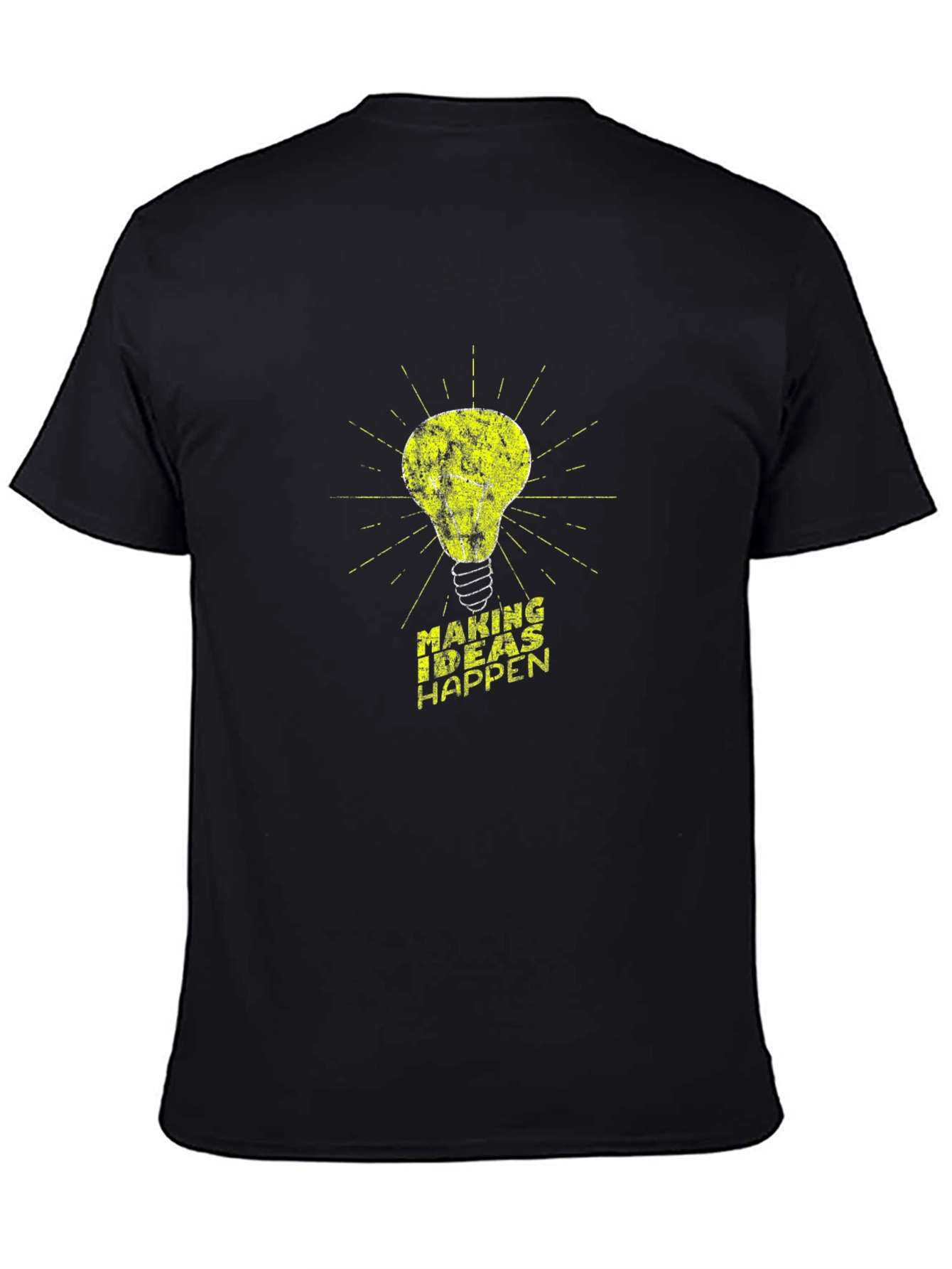 Making Ideas Happen T-Shirt - Black Crew Neck