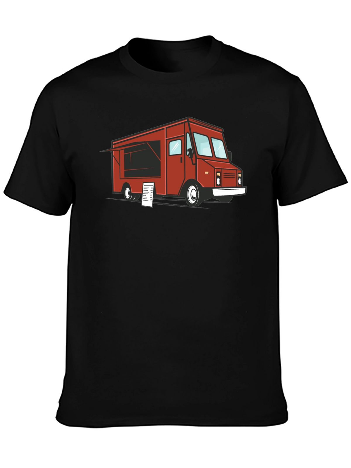 Food Truck Graphic T-Shirt - Black