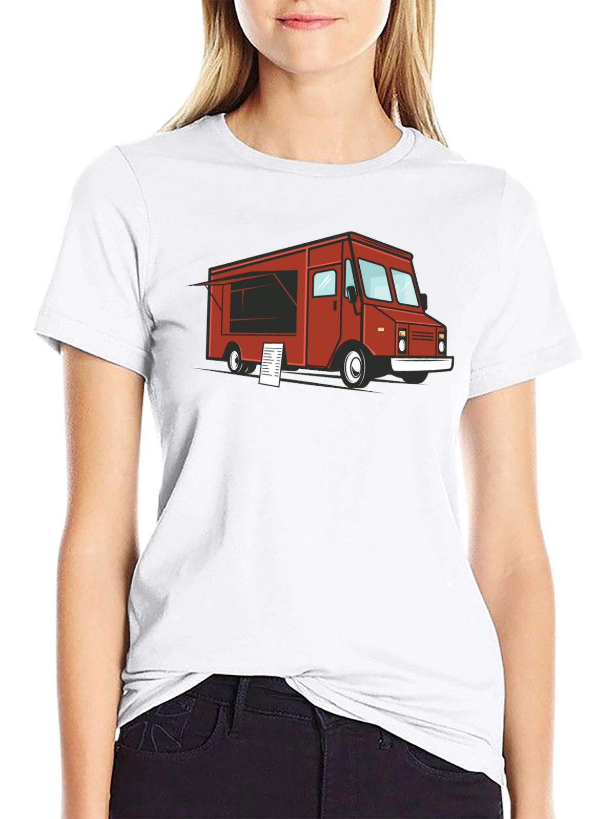 Food Truck Graphic T-Shirt - Black