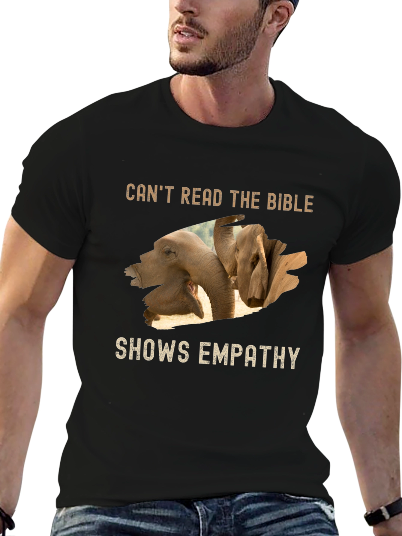 Empathy Elephant Graphic T-Shirt