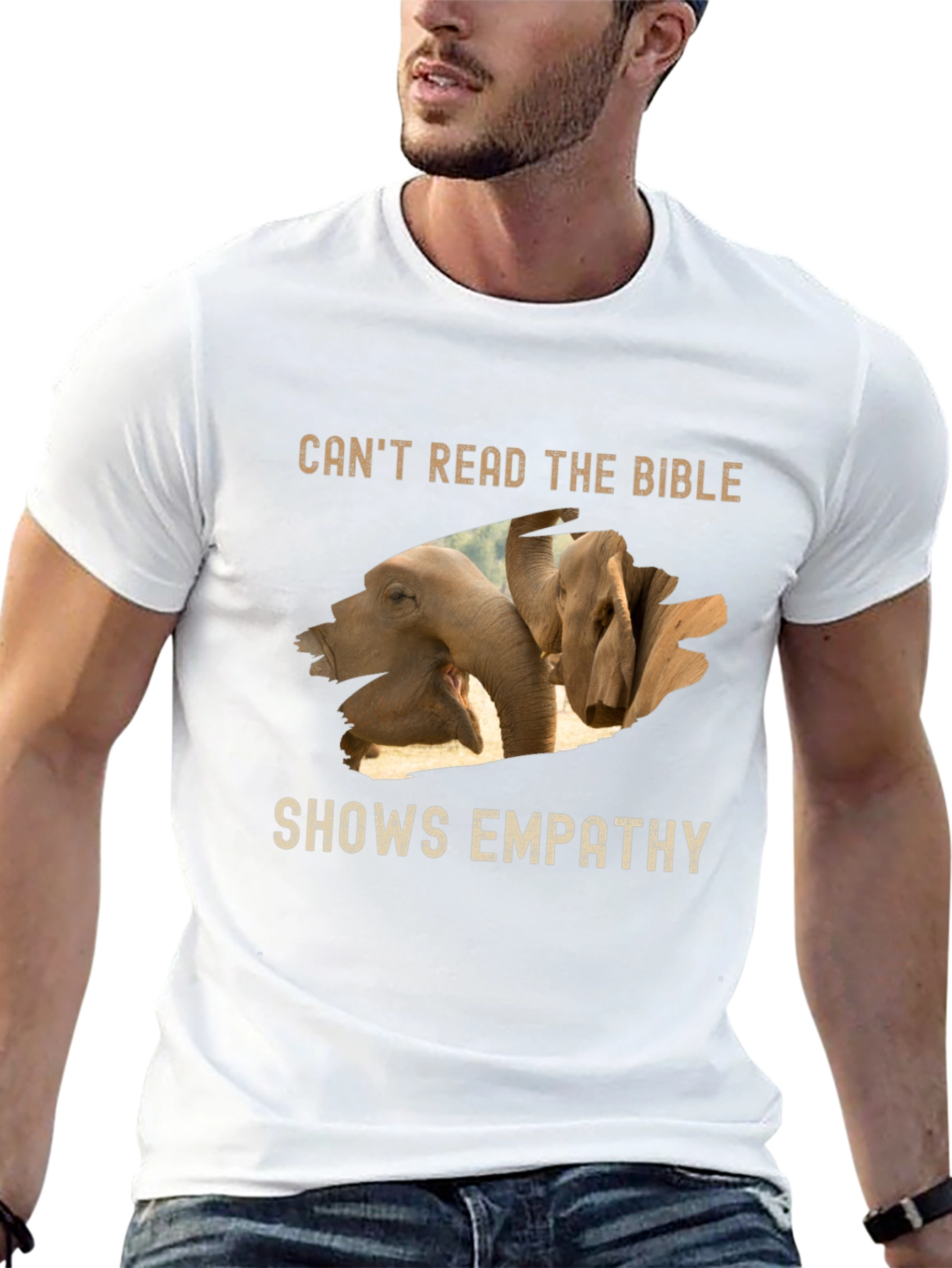 Empathy Elephant Graphic T-Shirt