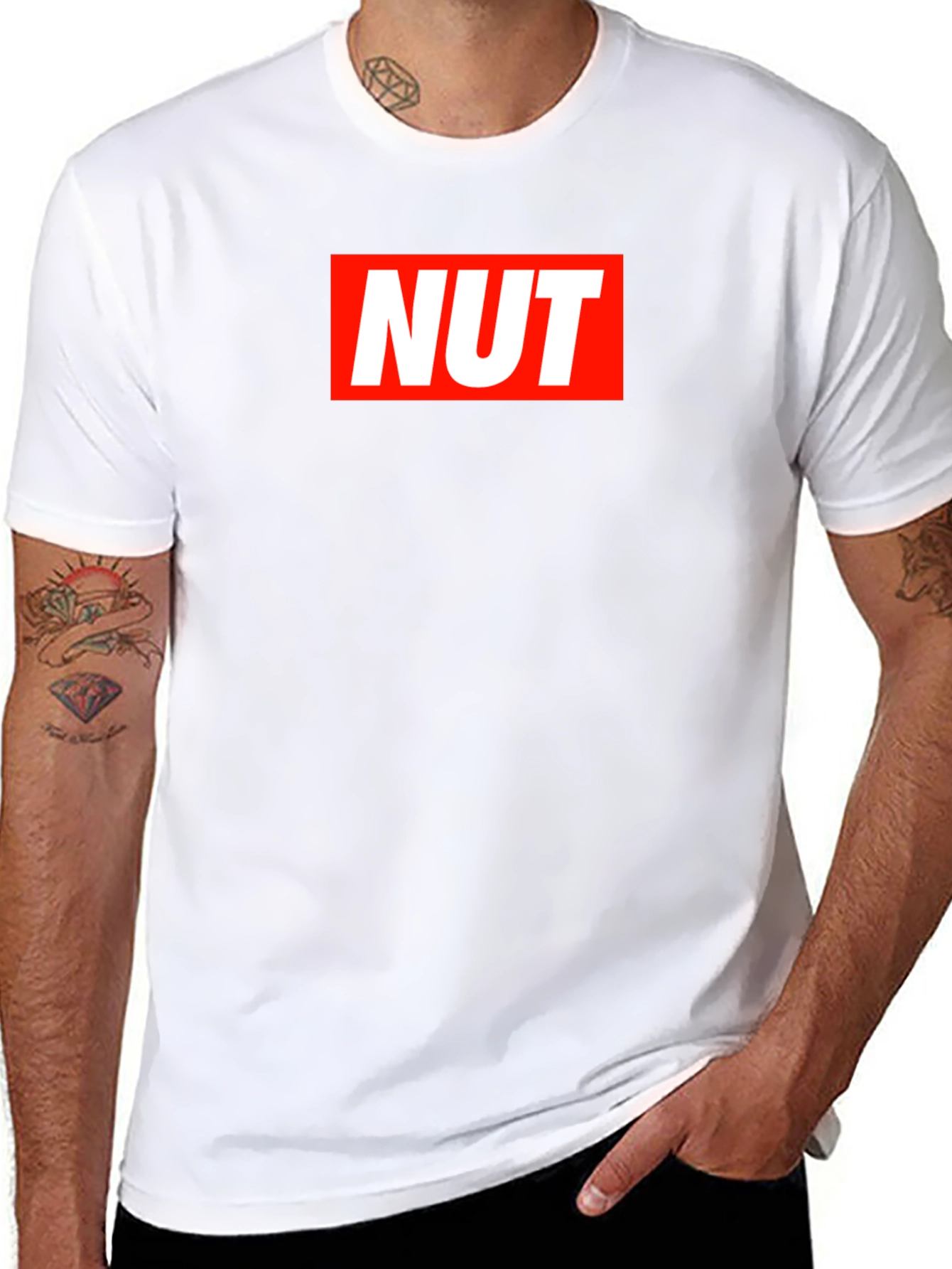 Edgy NUT Graphic Tee - Bold Statement Shirt