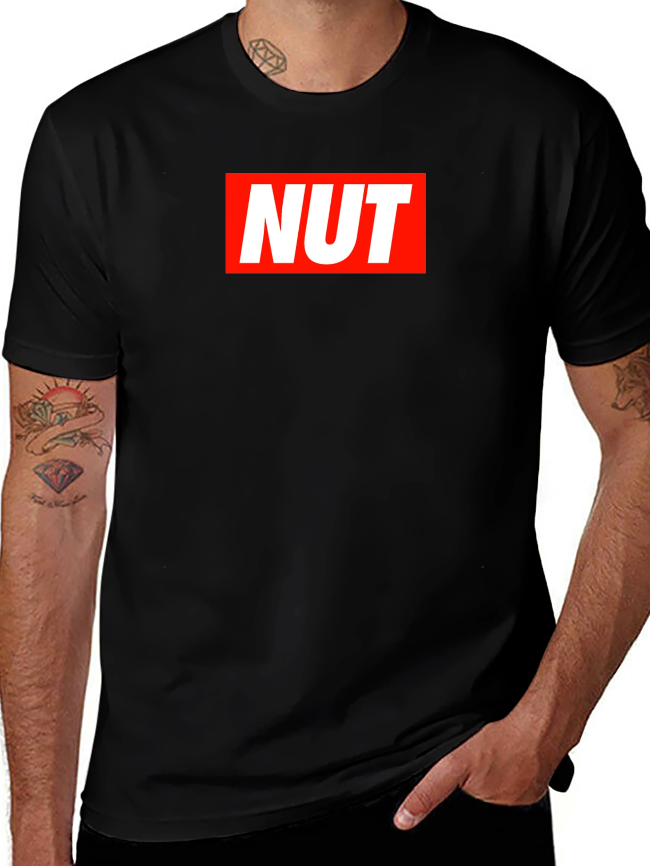 Edgy NUT Graphic Tee - Bold Statement Shirt
