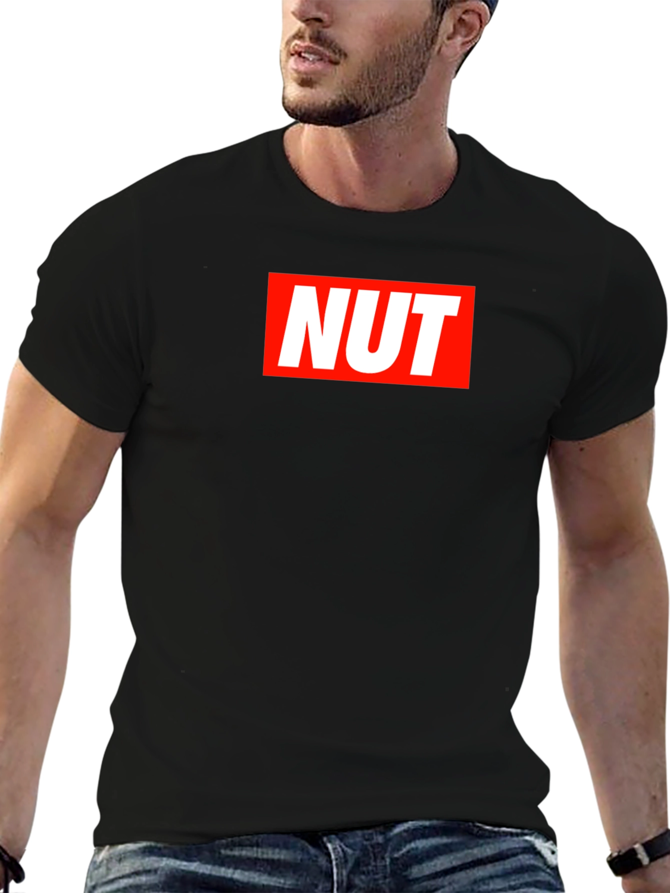 Edgy NUT Graphic Tee - Bold Statement Shirt