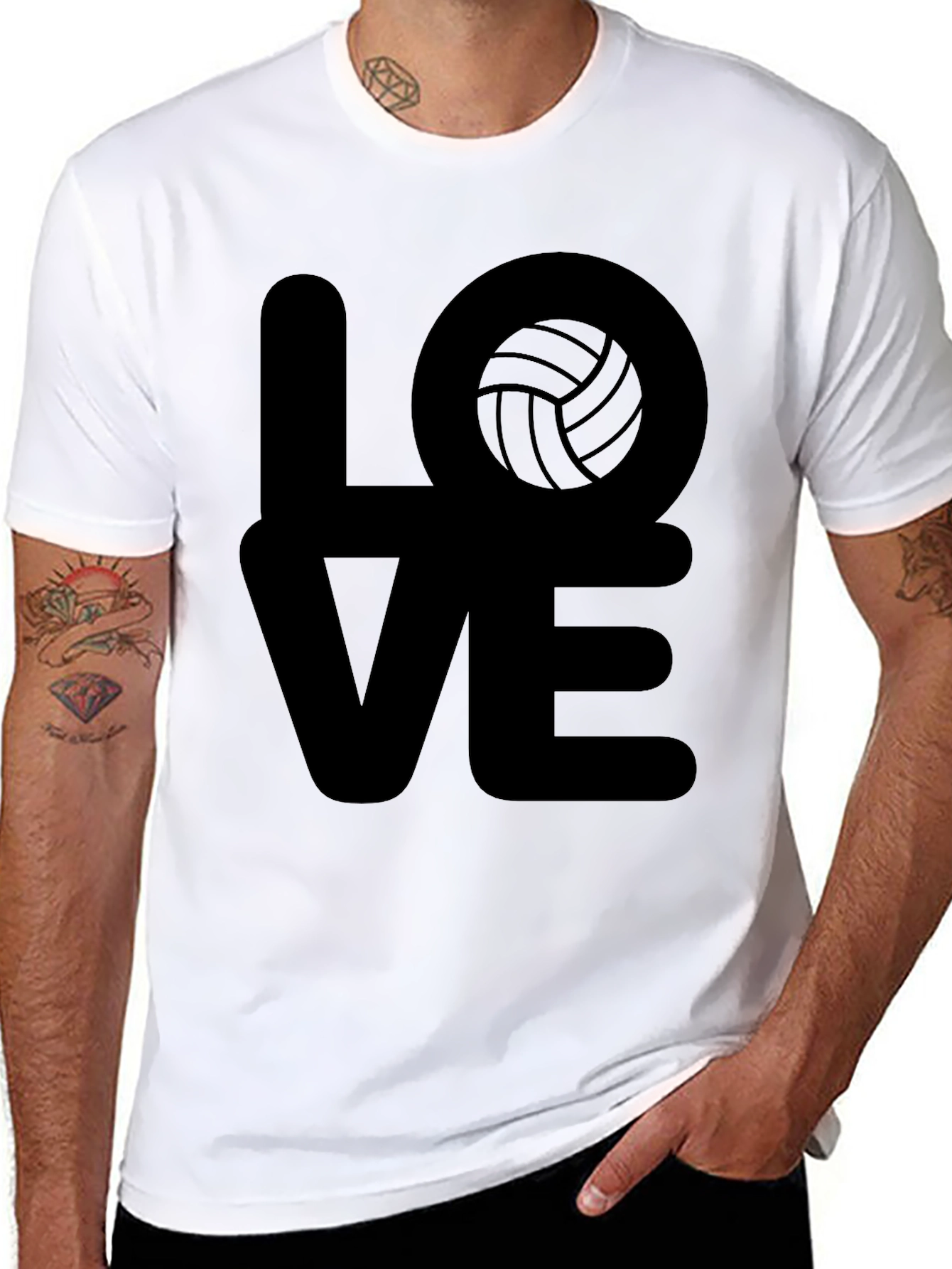 Love Volleyball Graphic Tee - Stylish Unisex T-Shirt