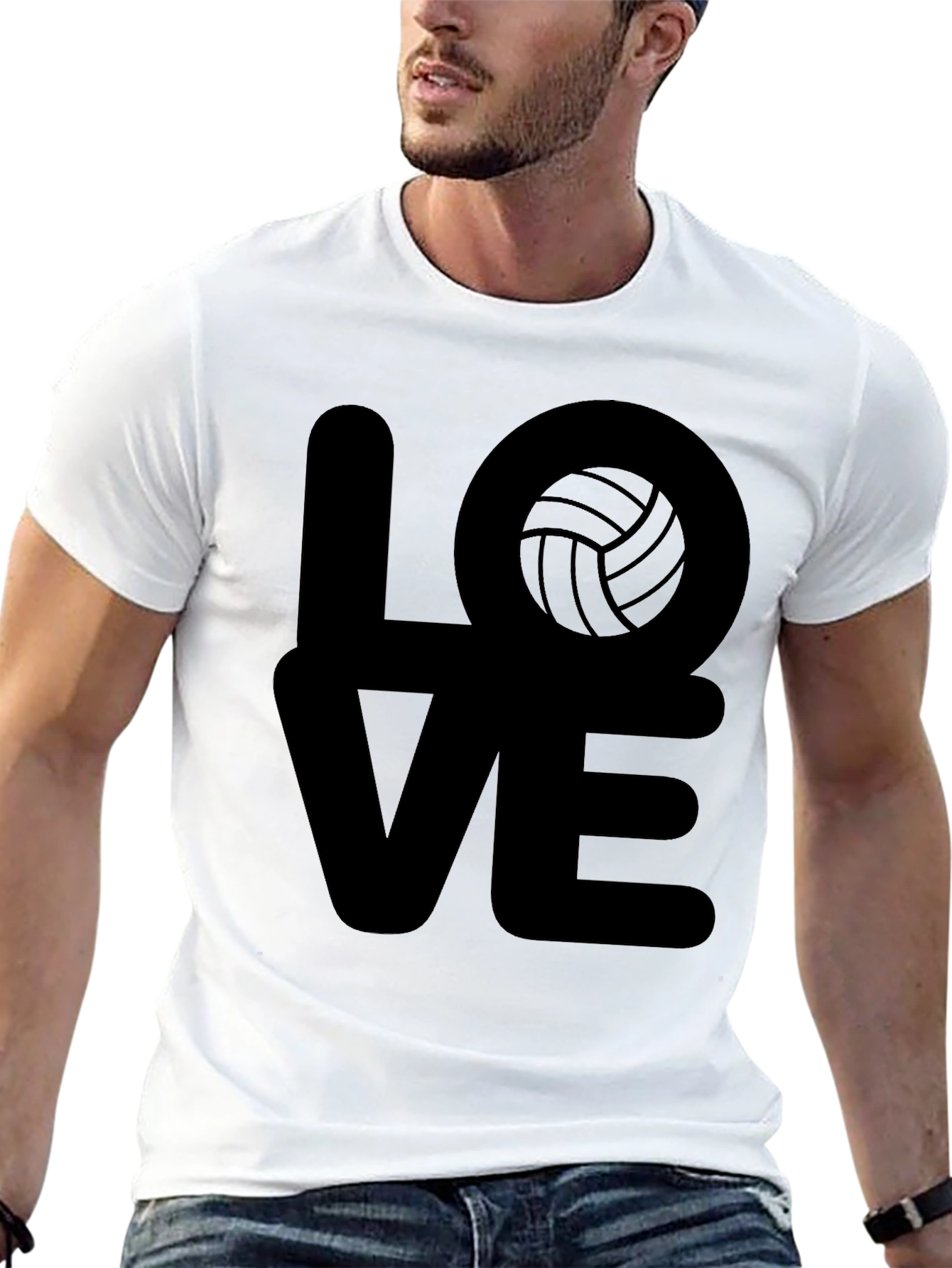 Love Volleyball Graphic Tee - Stylish Unisex T-Shirt
