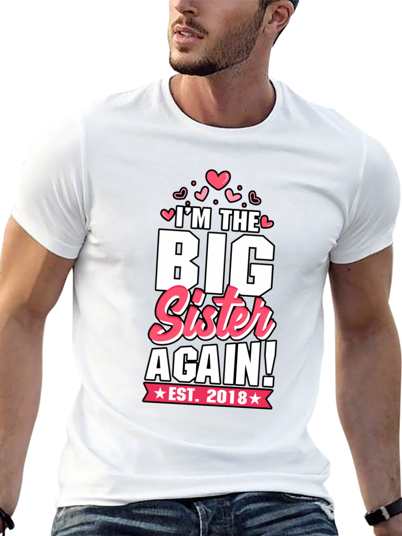 Big Sister Again T-Shirt - Est. 2018