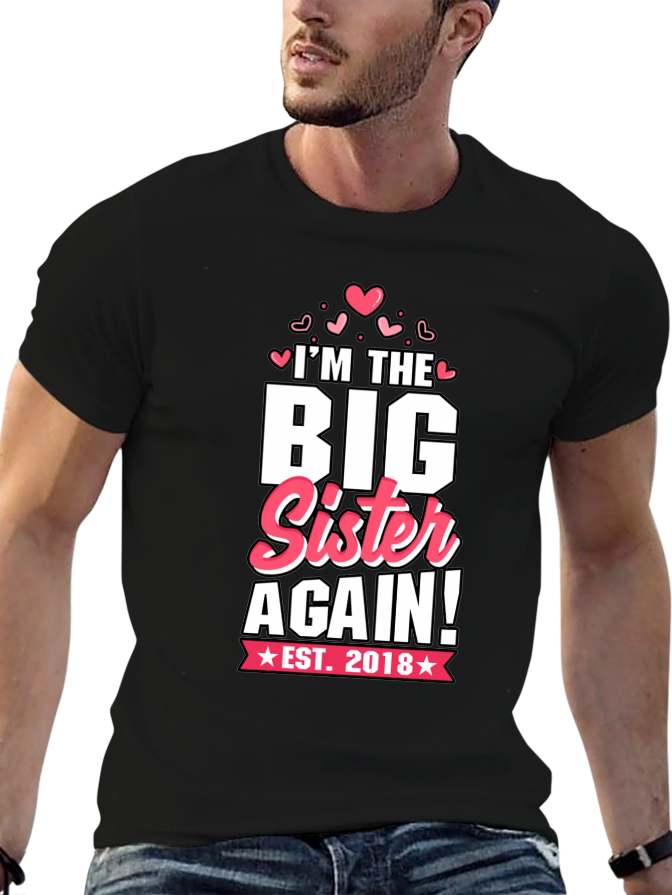 Big Sister Again T-Shirt - Est. 2018