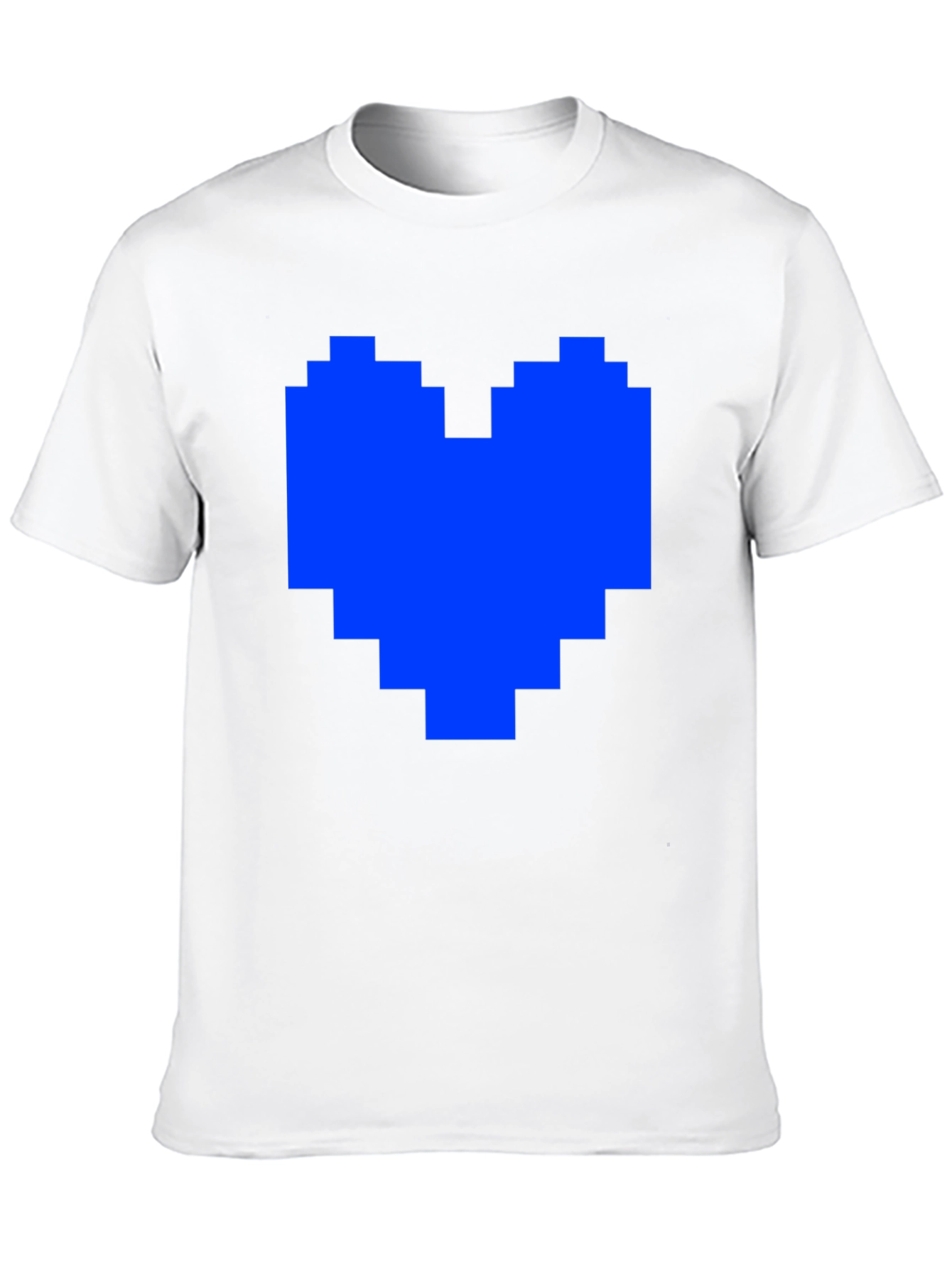 Pixel Heart Graphic Tee - Soft Cotton Blend