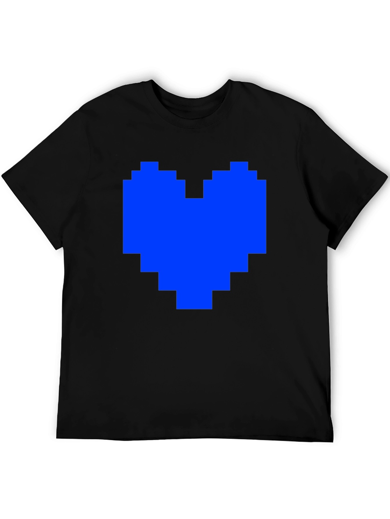 Pixel Heart Graphic Tee - Soft Cotton Blend