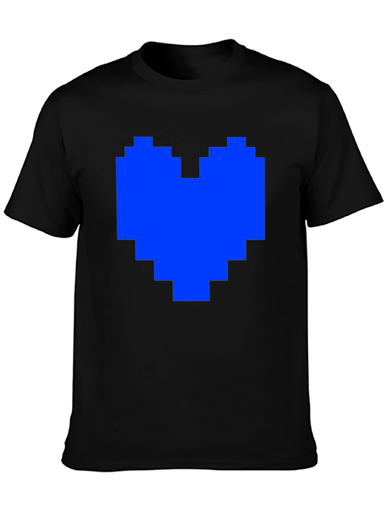 Pixel Heart Graphic Tee - Soft Cotton Blend