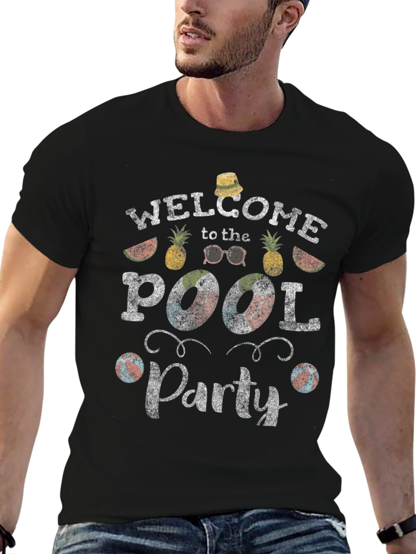 Welcome to the Pool Party Graphic T-Shirt