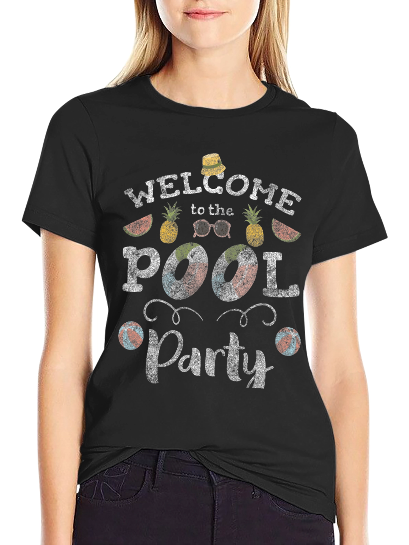 Welcome to the Pool Party Graphic T-Shirt