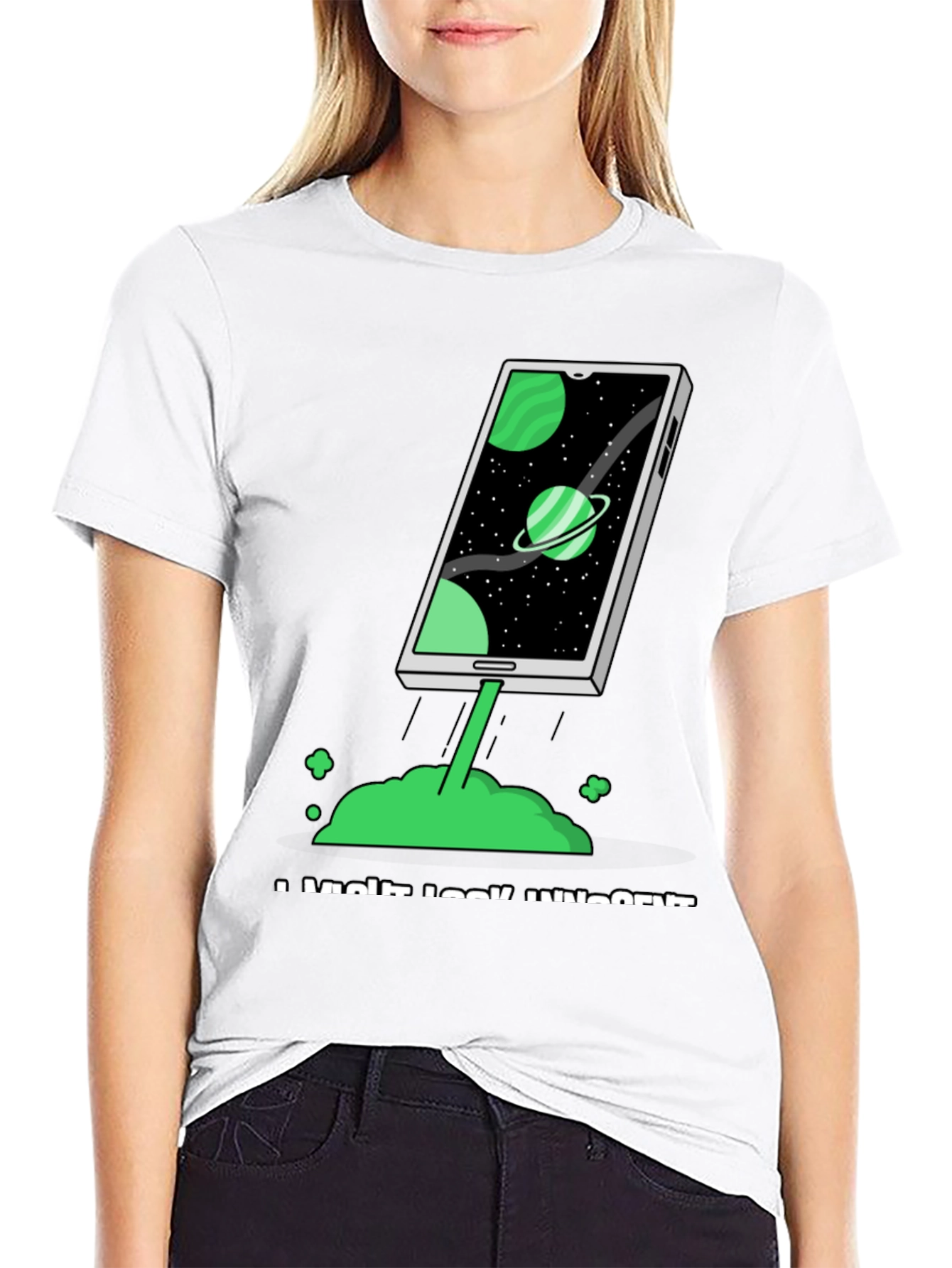 Space Phone T-Shirt - Launch into Style