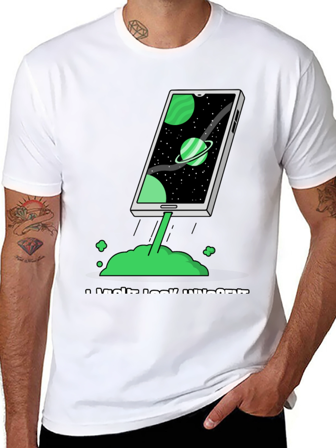 Space Phone T-Shirt - Launch into Style