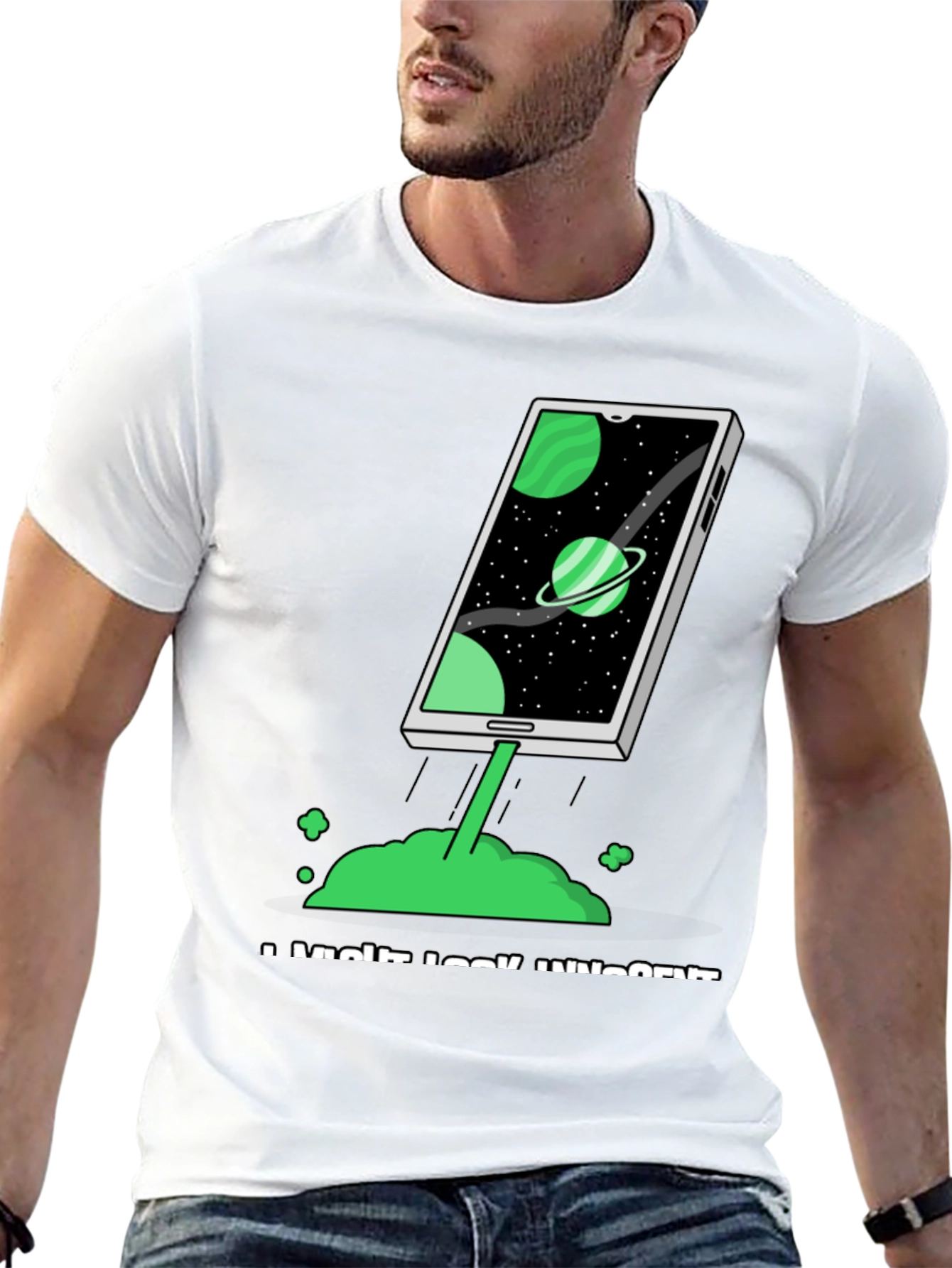 Space Phone T-Shirt - Launch into Style