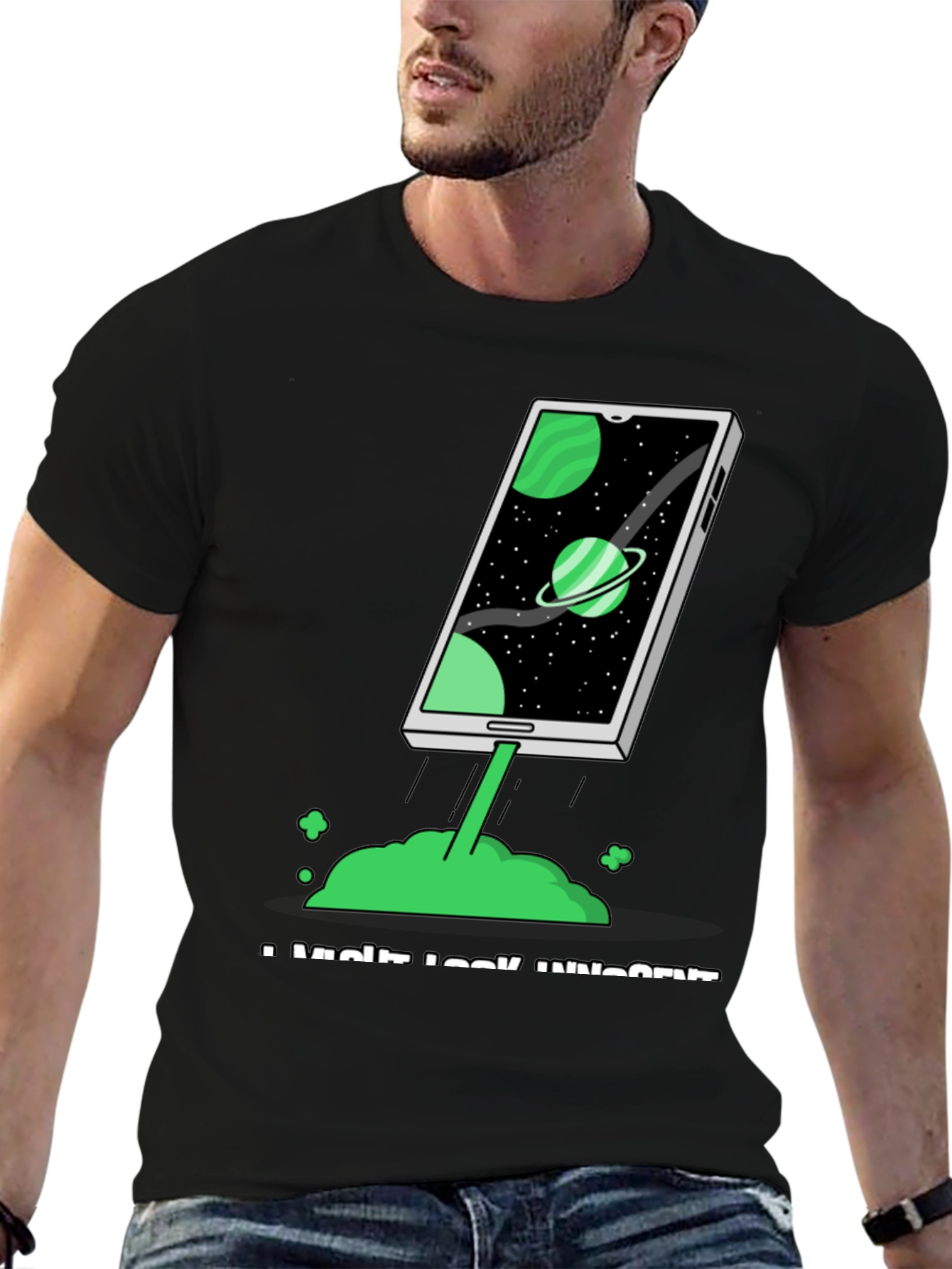 Space Phone T-Shirt - Launch into Style