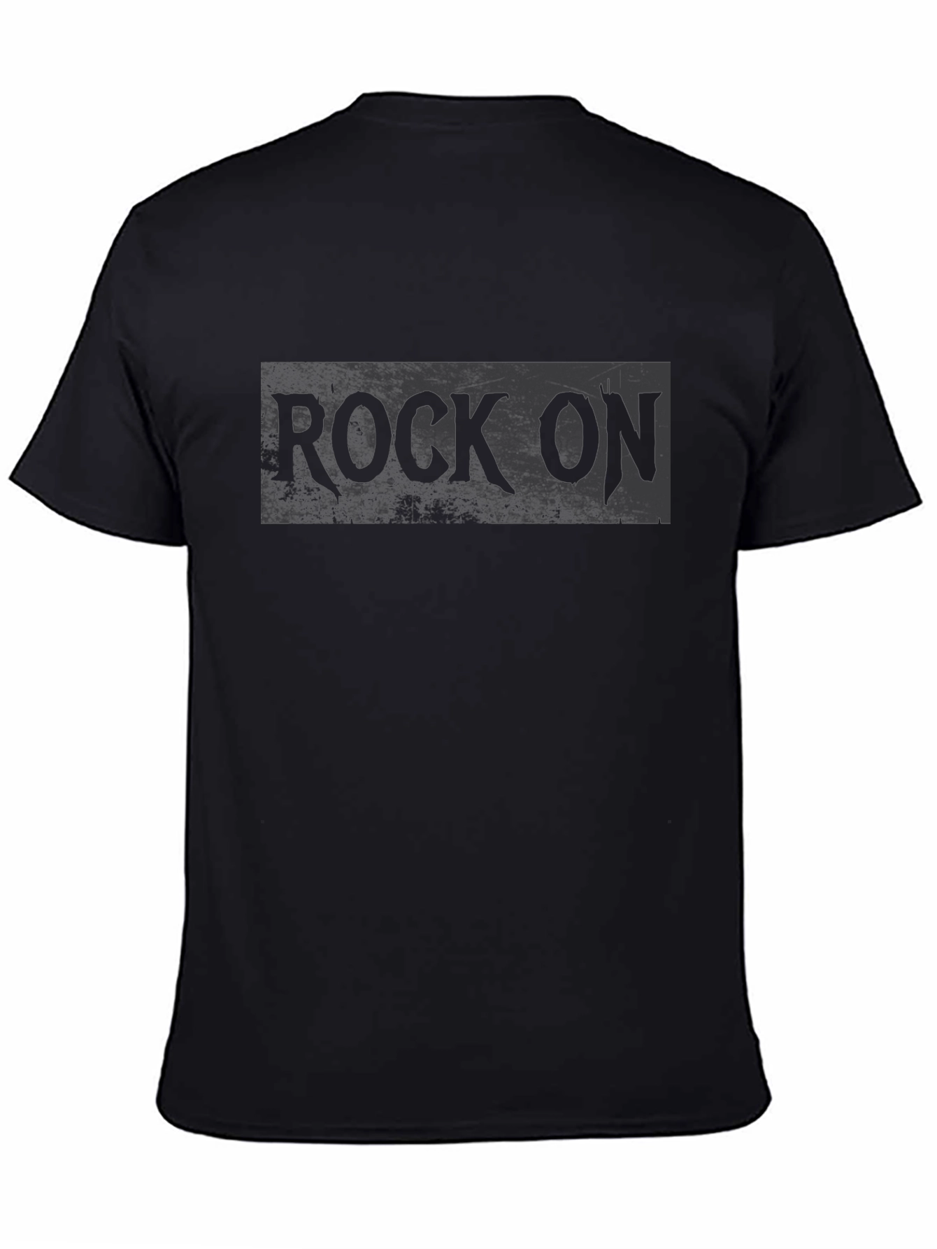 Rock On Graphic T-Shirt - Black Cotton Tee