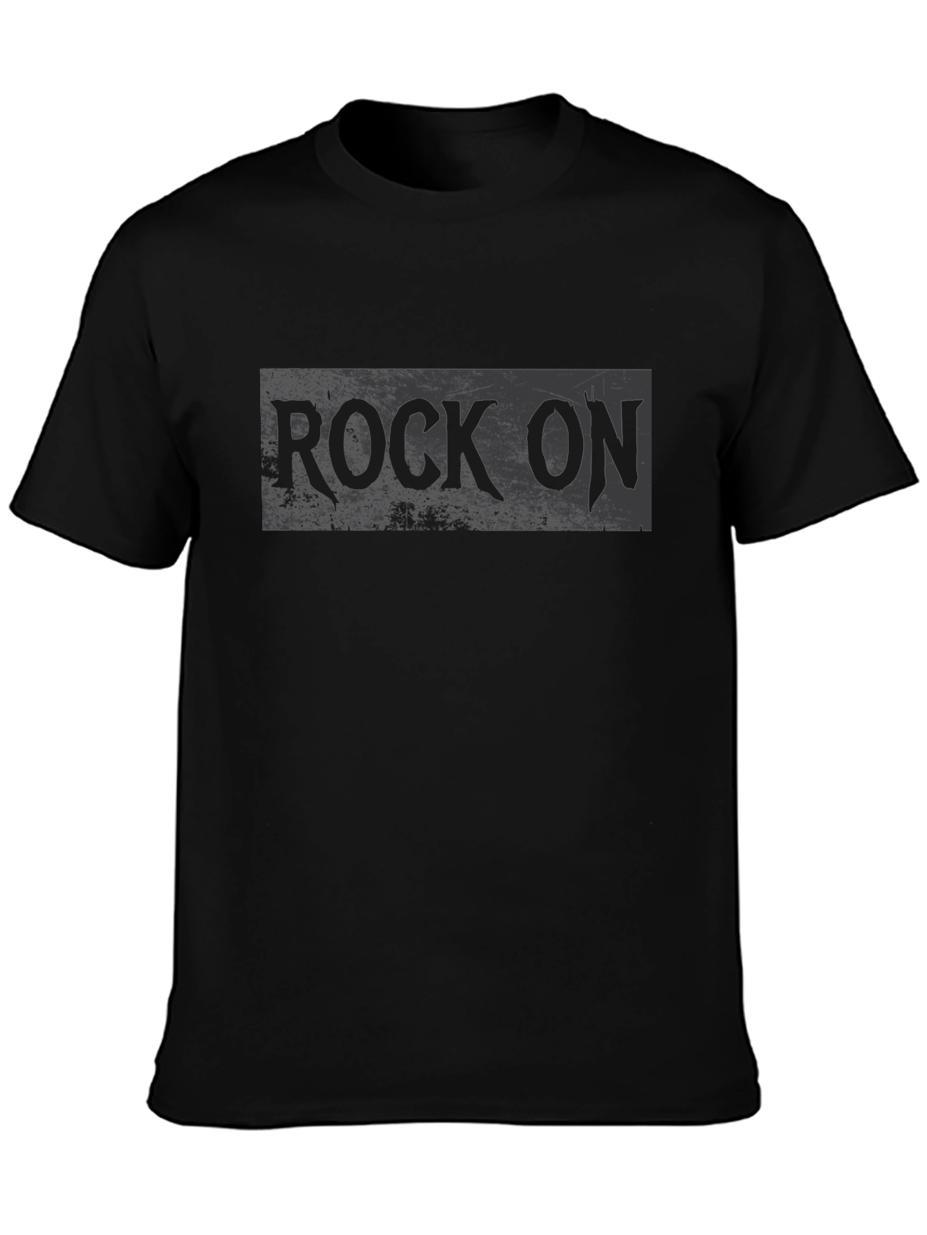 Rock On Graphic T-Shirt - Black Cotton Tee