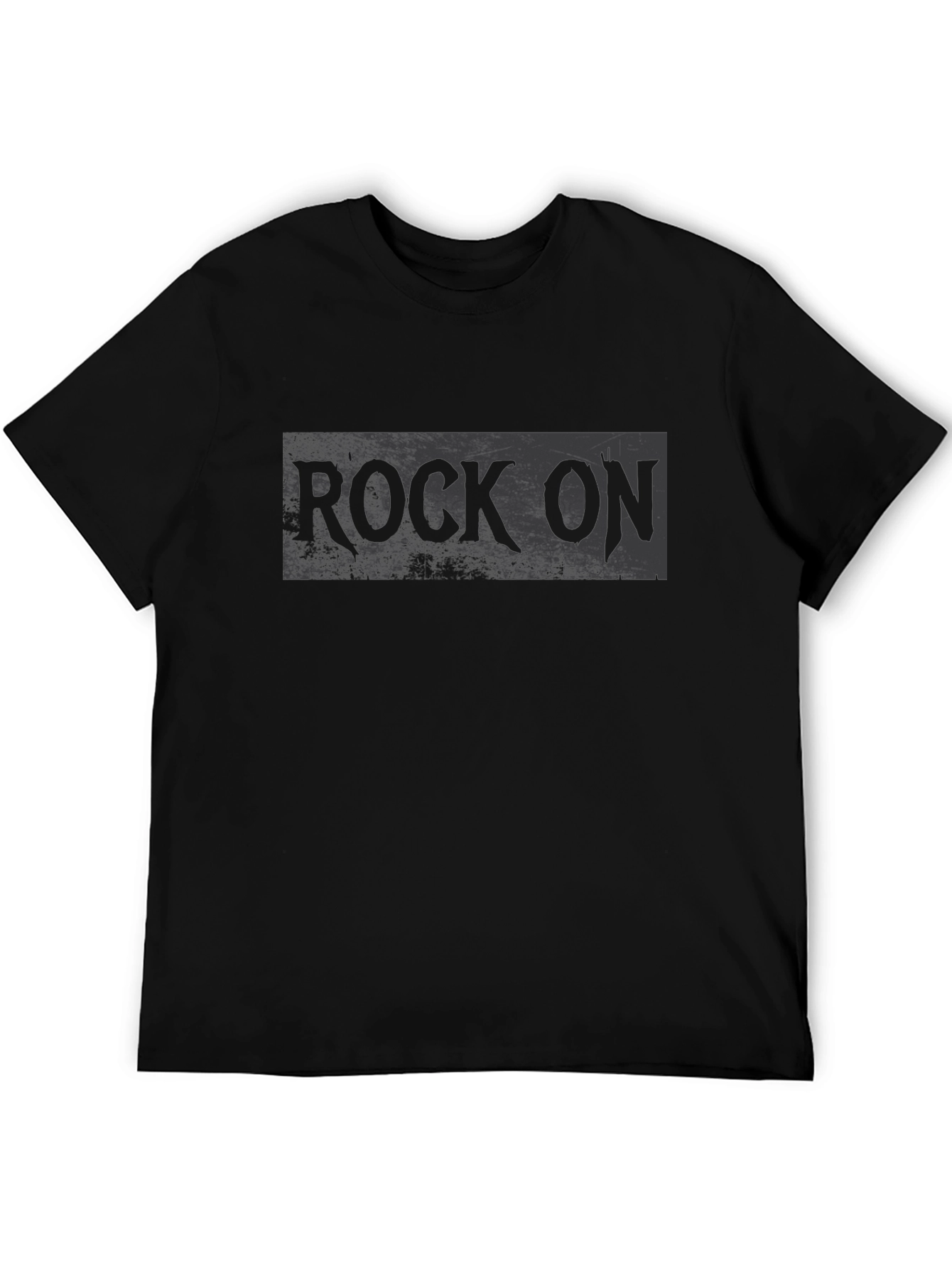Rock On Graphic T-Shirt - Black Cotton Tee