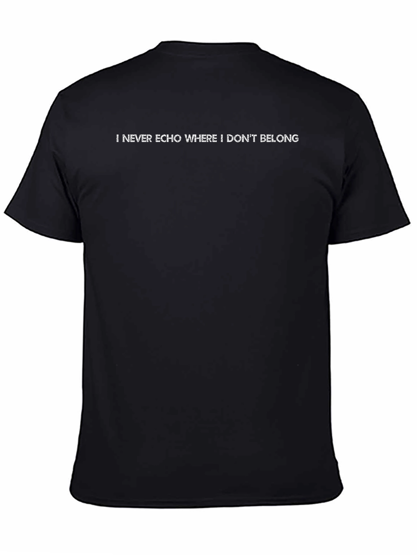 I Never Echo Black T-Shirt