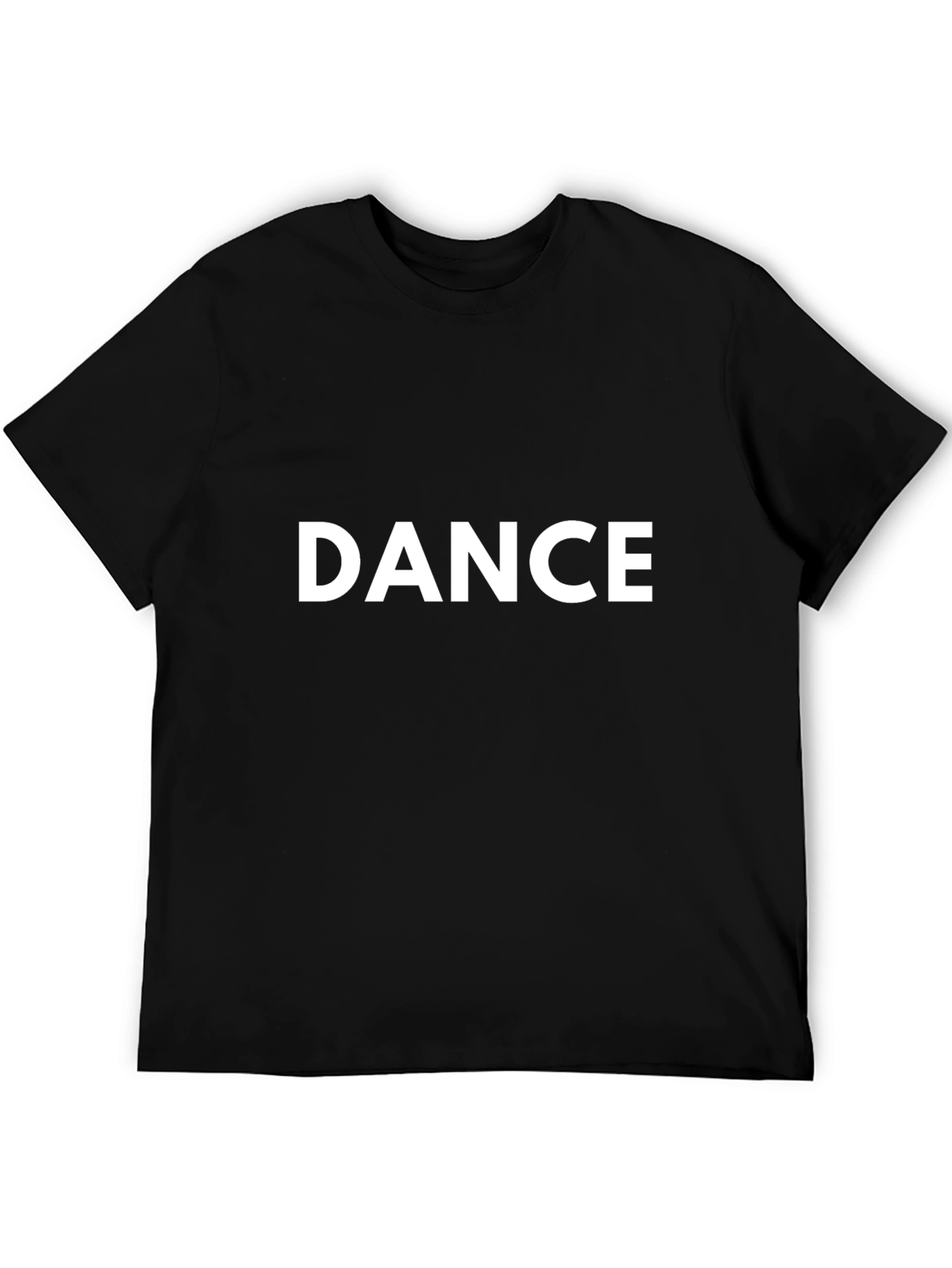 Dance Graphic Tee - Black Casual T-Shirt