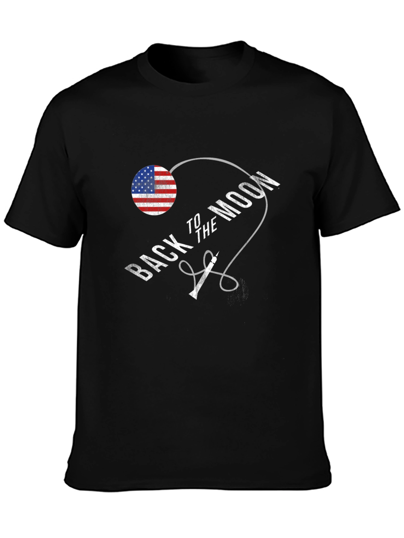 Back to the Moon T-Shirt - Patriotic Design
