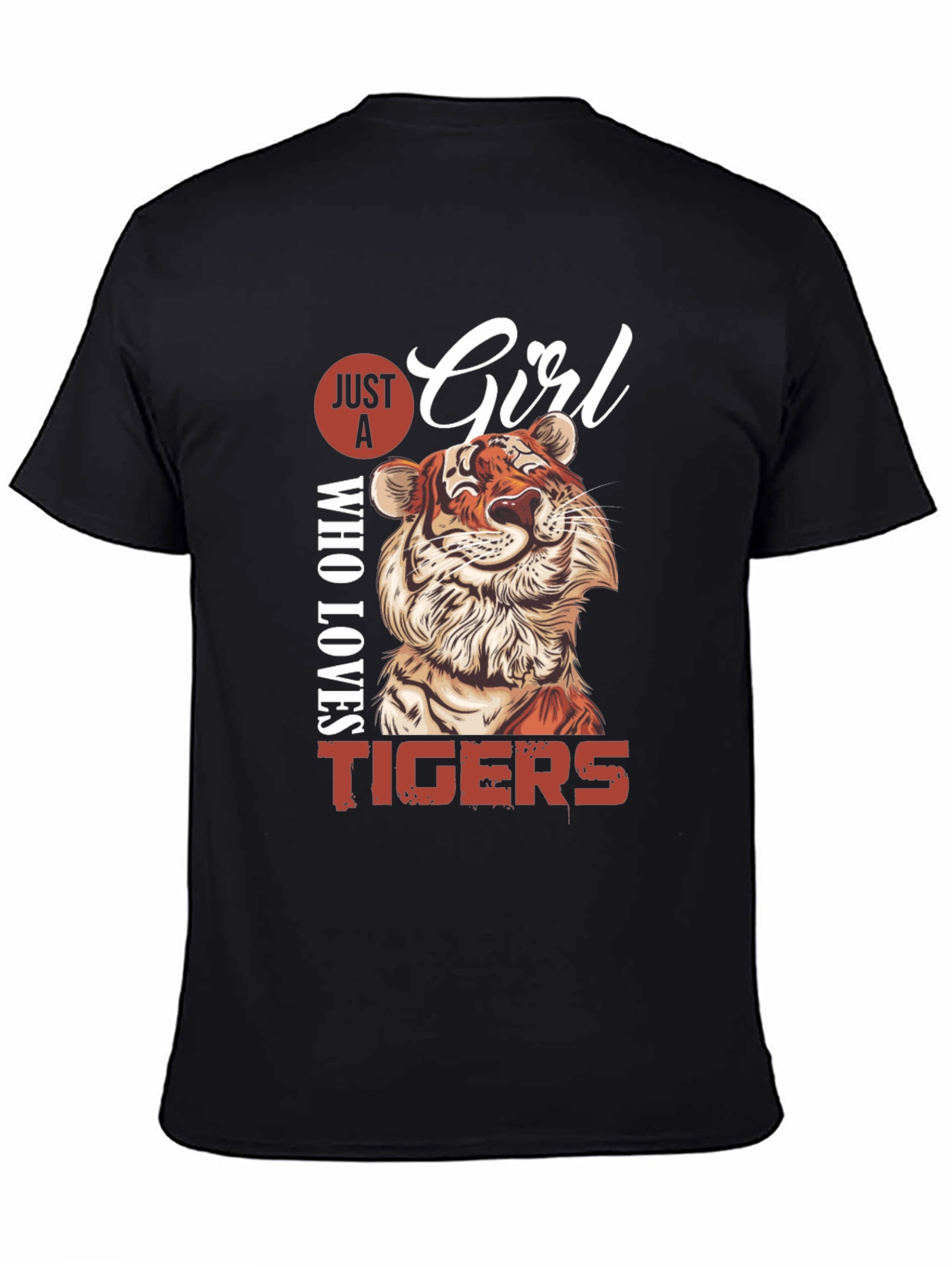 Just A Girl Who Loves Tigers Graphic Tee