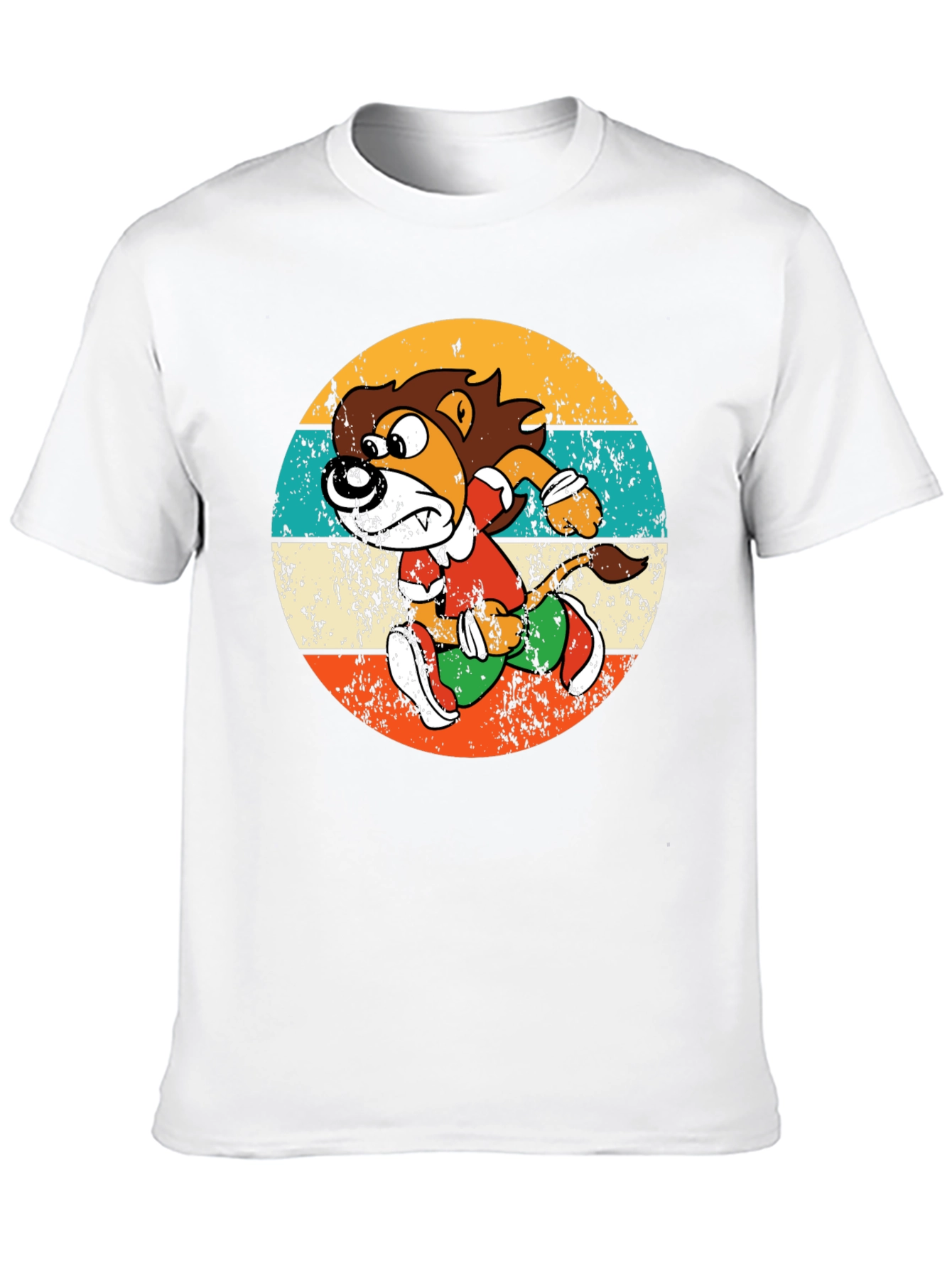 Retro Running Lion Graphic Tee