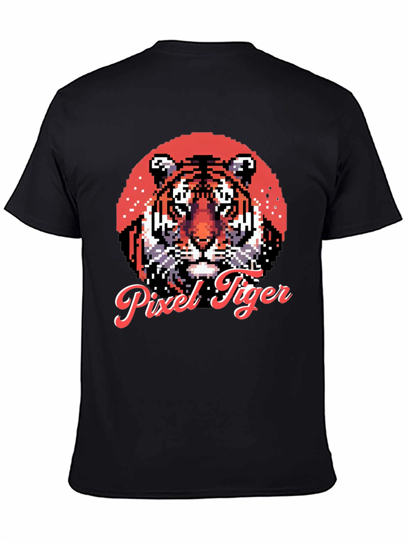 Pixel Tiger Graphic Tee - Cool Retro Style