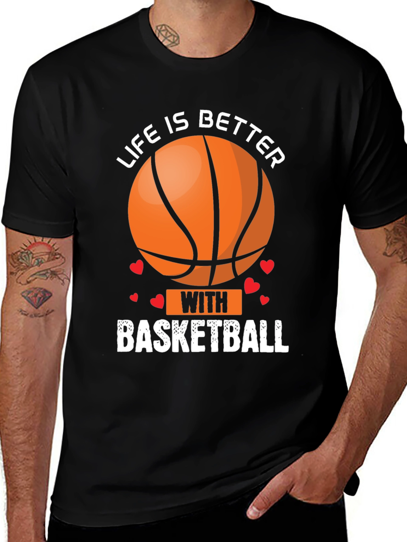 Life Is Better With Basketball Graphic T-Shirt